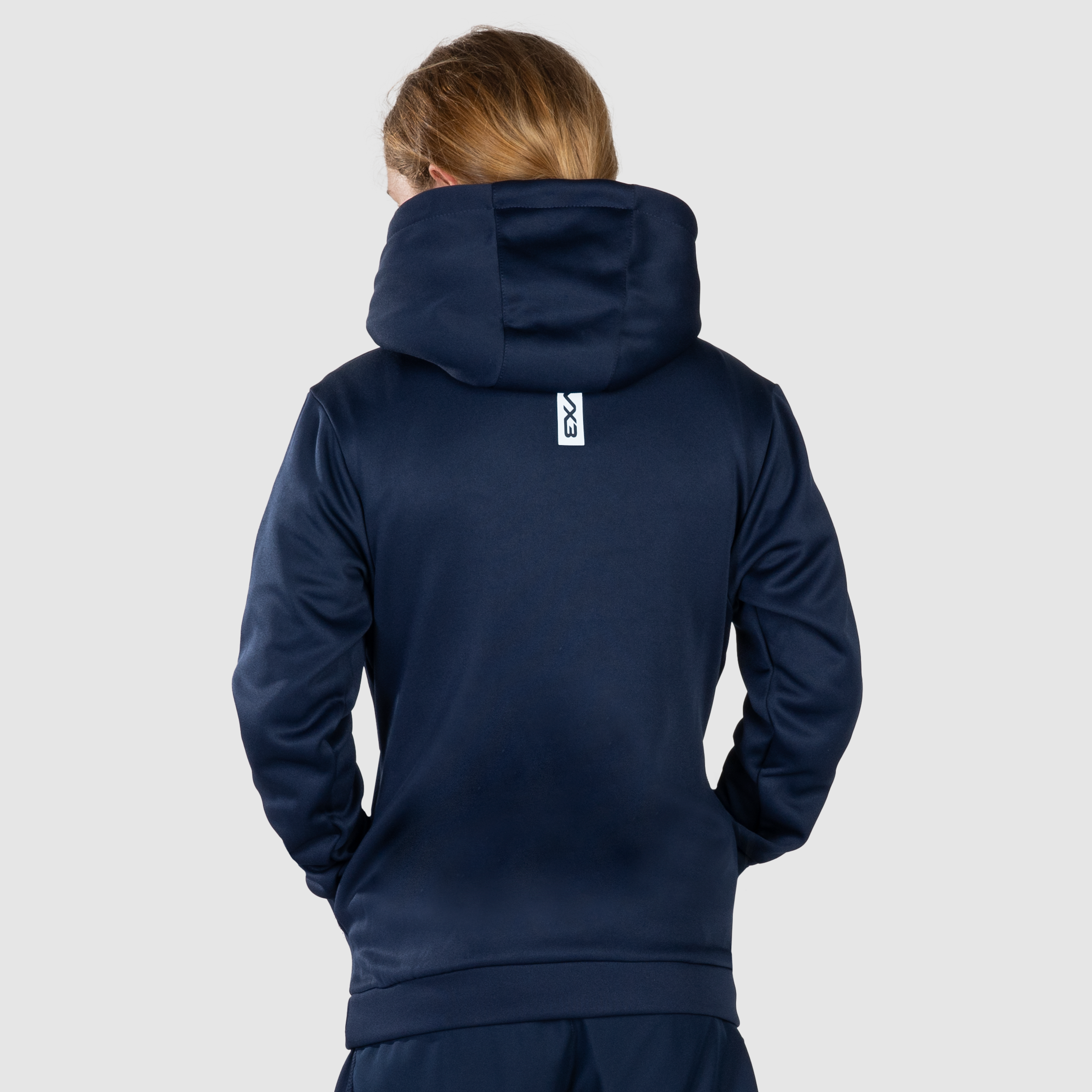 Fortis Youth Hoodie Navy/White