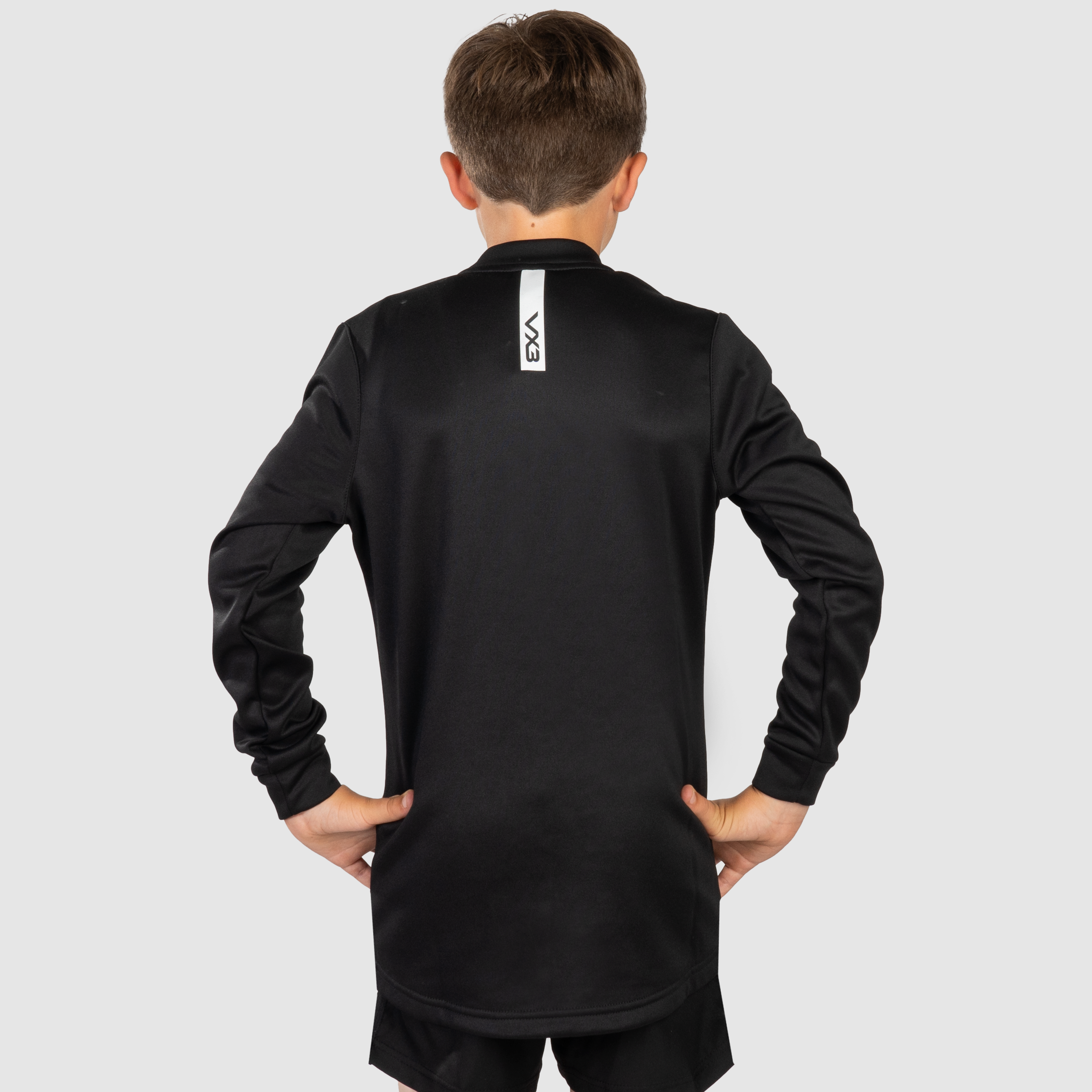 YouthFortisPresJacketBlackWhiteBack.png