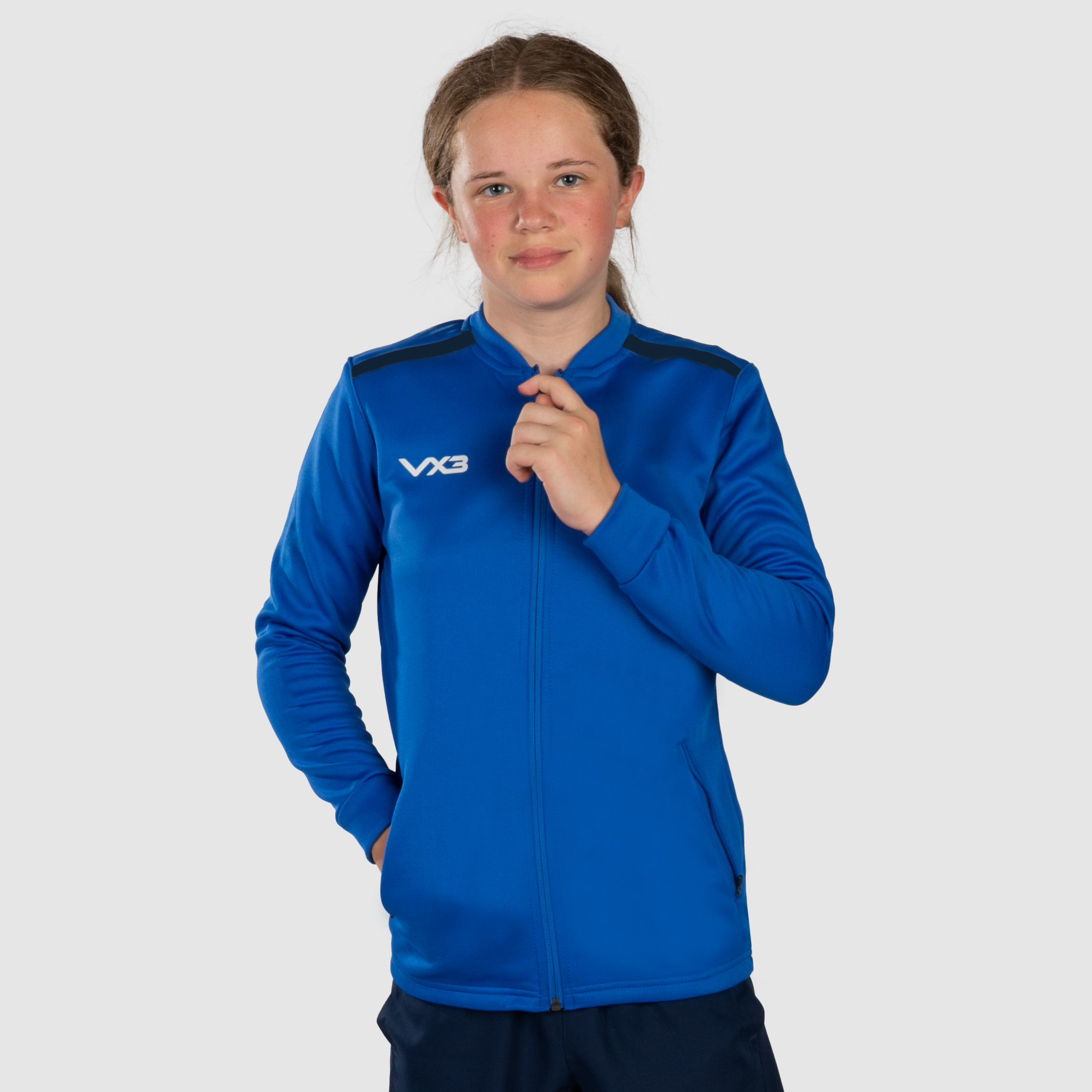 Fortis Youth Presentation Jacket Royal/Navy