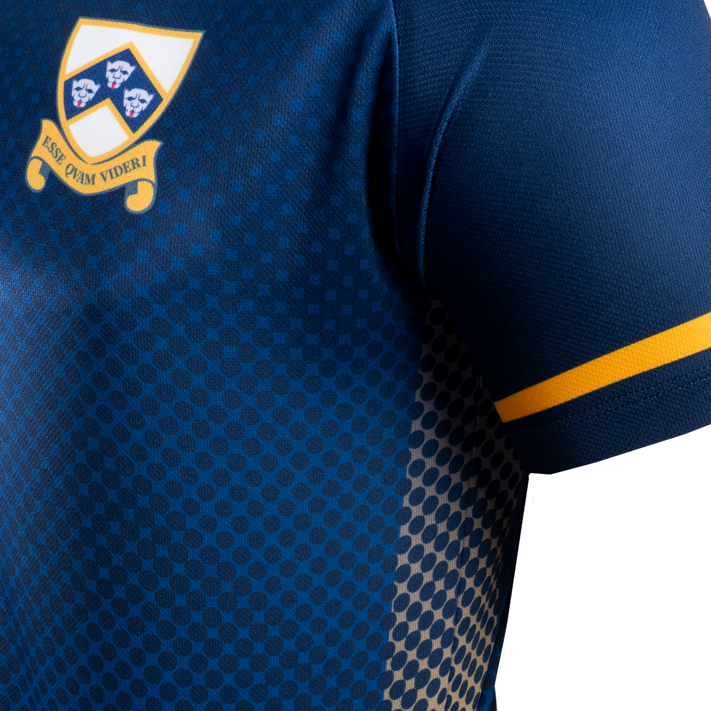 Colyton Grammar School Tee Navy/Hero Blue/Amber