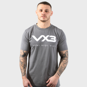 Invicta Tee Dark Grey/White
