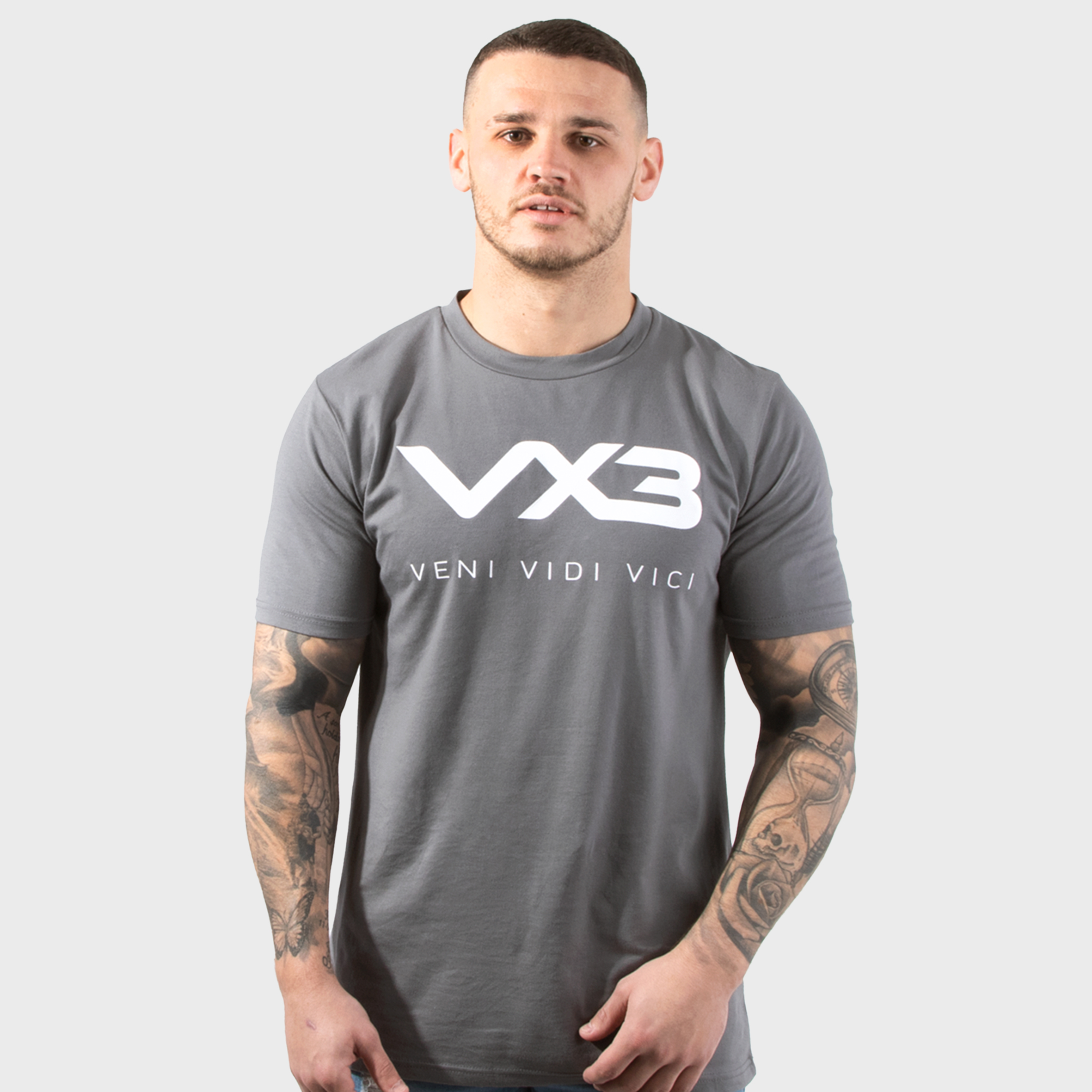 Invicta Tee Dark Grey/White