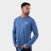 Avitus Tee Denim Blue/White
