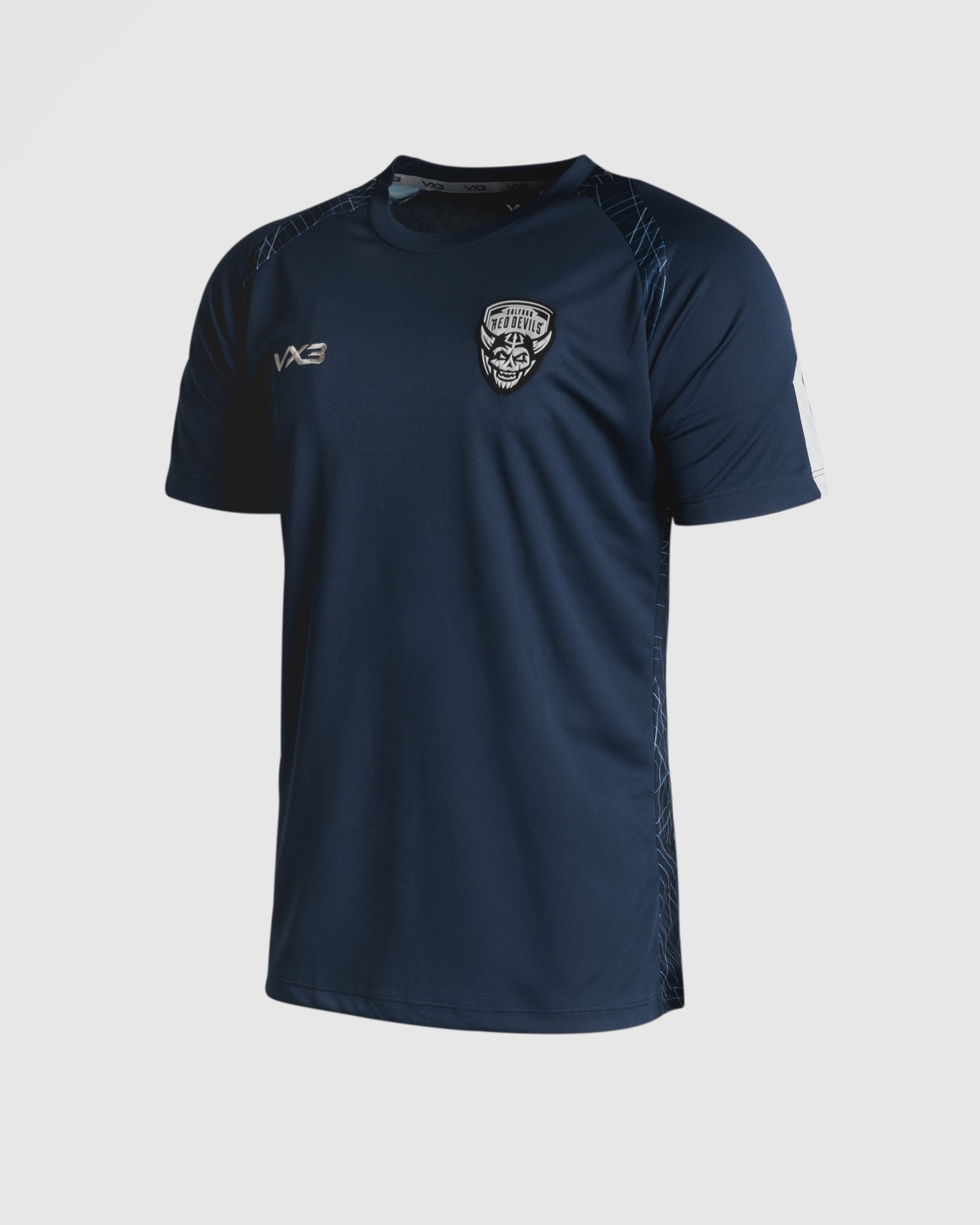 Salford Red Devils 2025 Youth Quadrigo Training Tee Navy/Slate