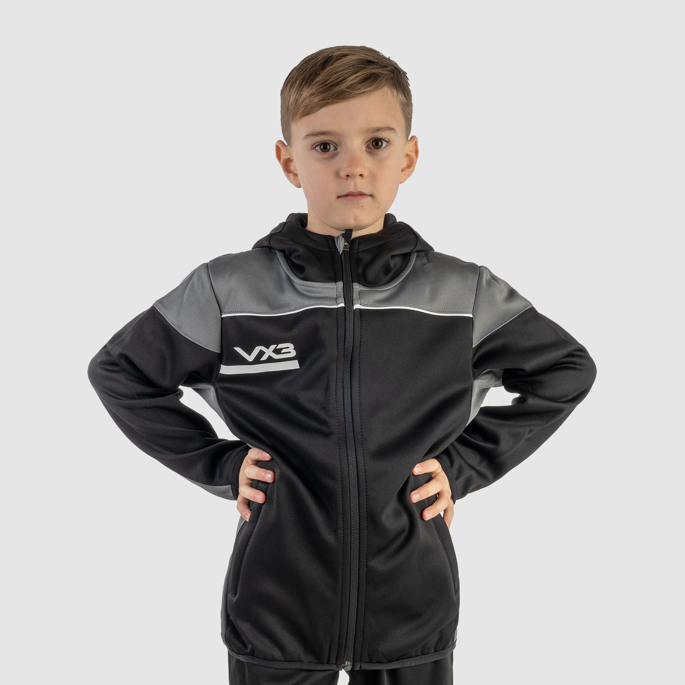 Opus Zoodie Youth - Black Grey White