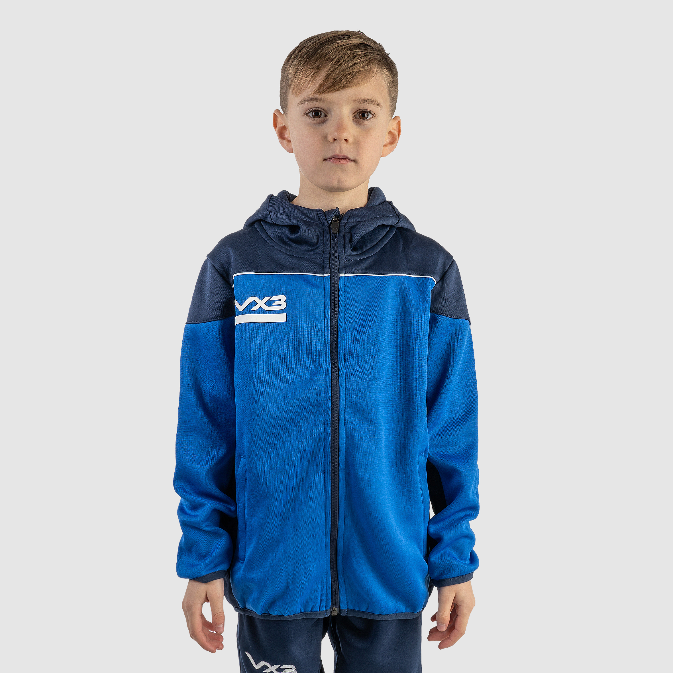 Opus Zoodie Youth - Royal Navy White