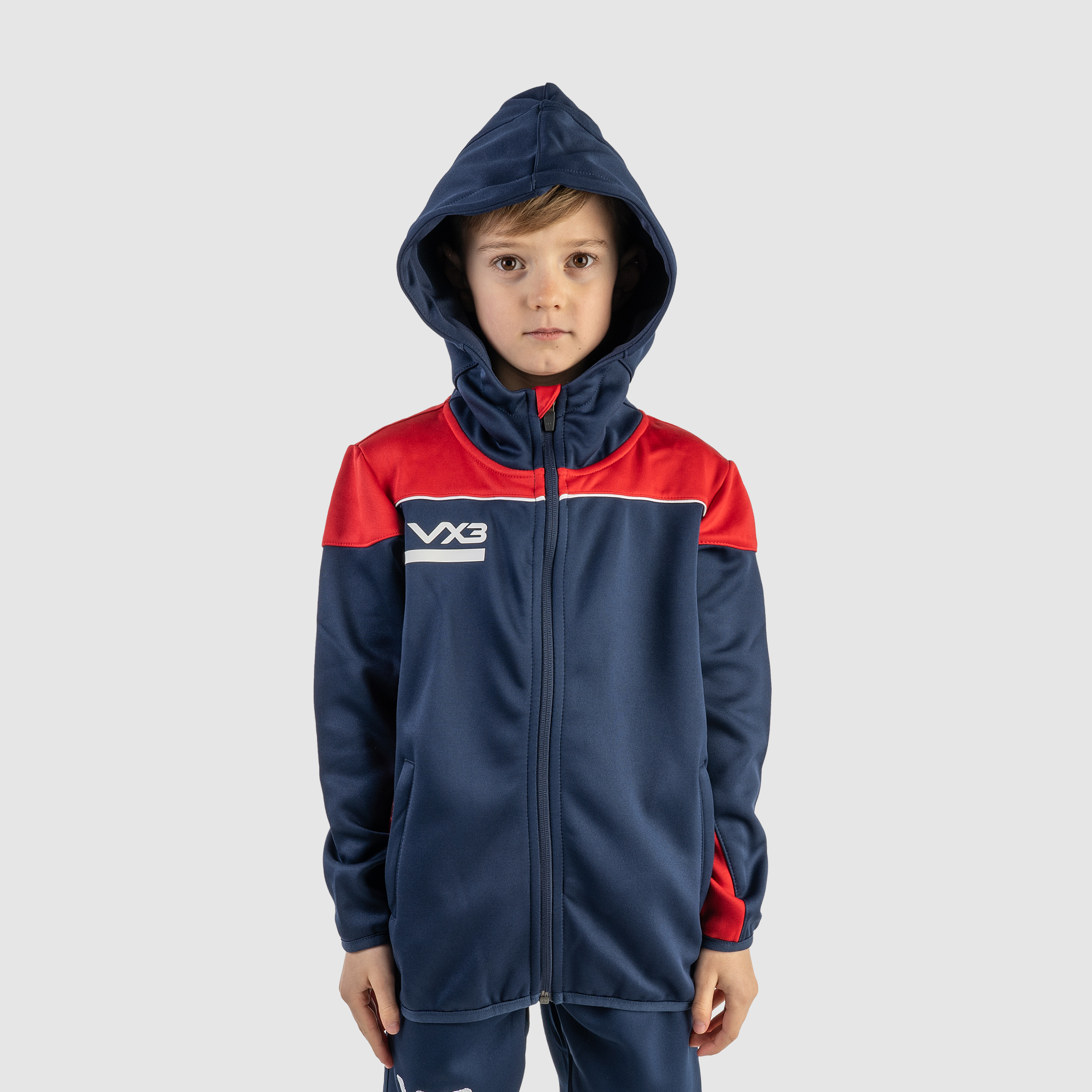 Opus Zoodie Youth - Navy Red White