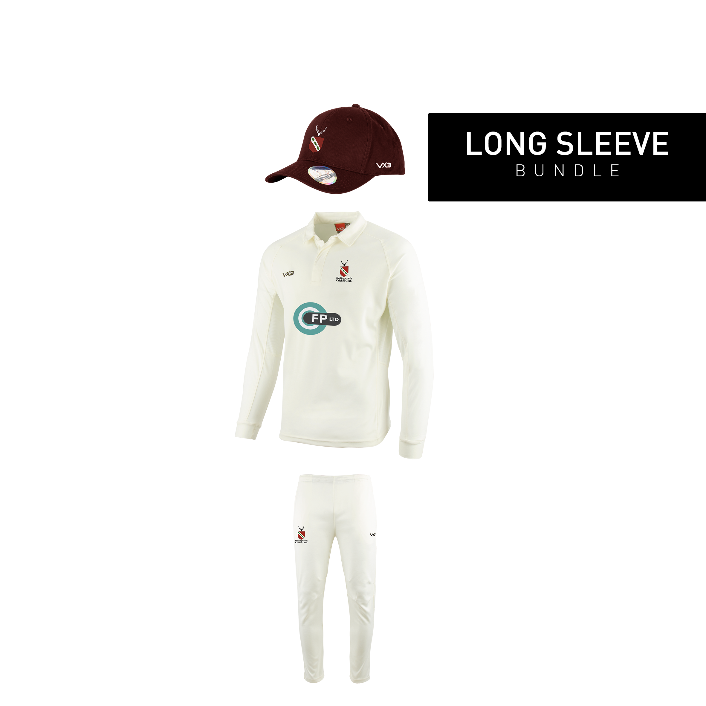 Hollingworth Cricket Club Cricket Long Sleeve Bundle