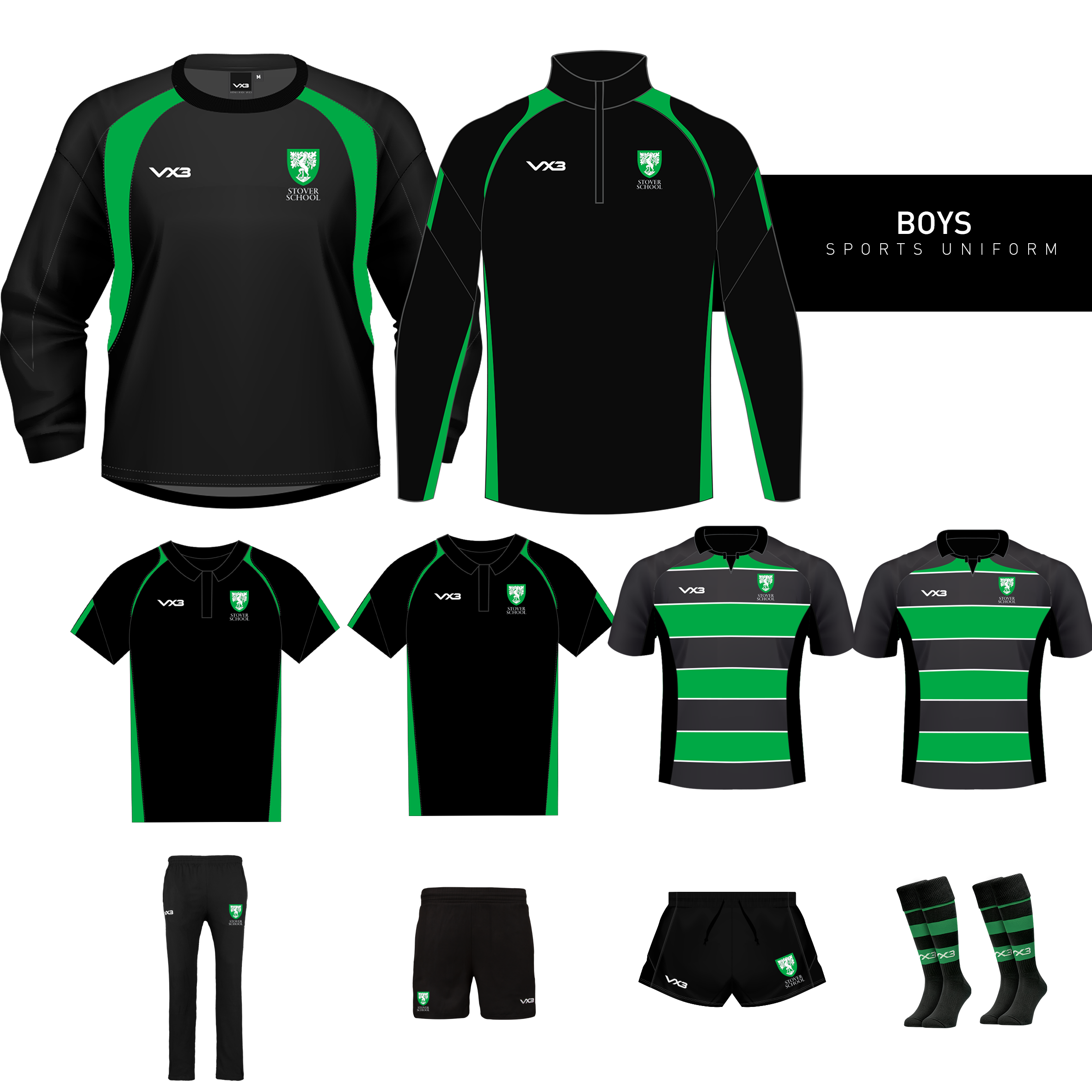 Stover School - Boys Sports Uniform Bundle