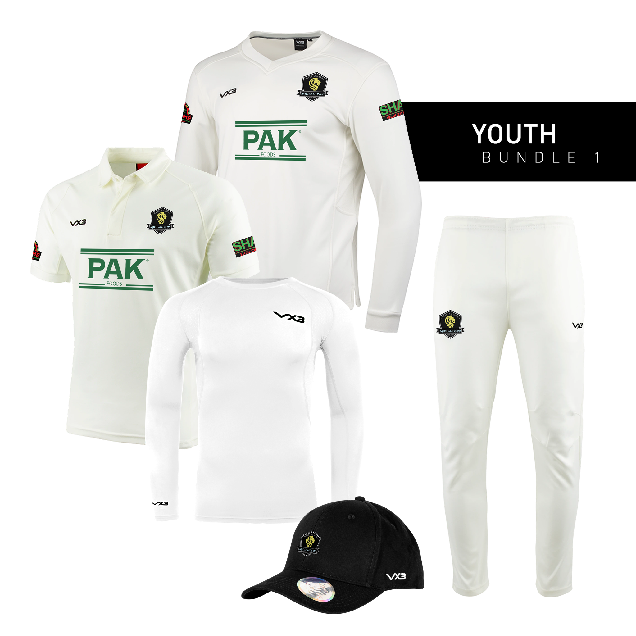 Midlands Cricket Club Youth Bundle 1