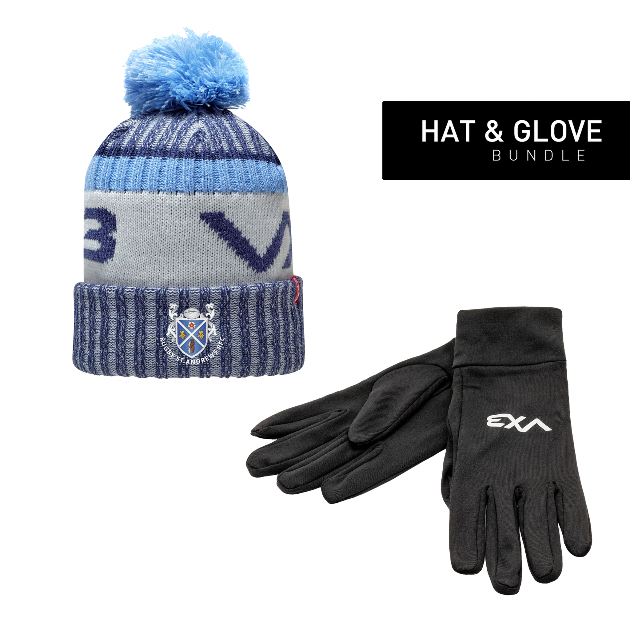 Rugby St Andrews RFC - Hat & Glove Bundle