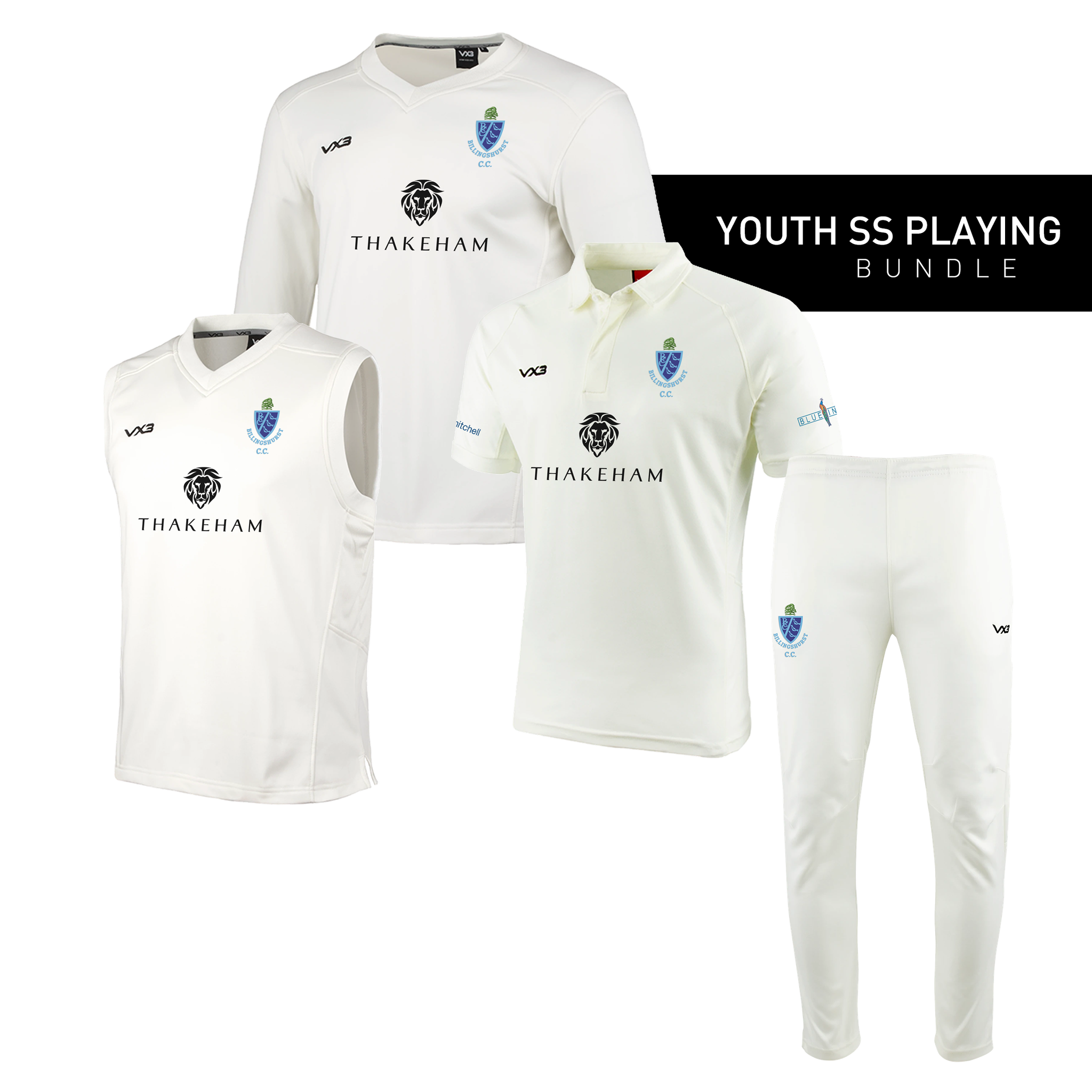 Billingshurst Cricket Club Youth SS Playing Bundle