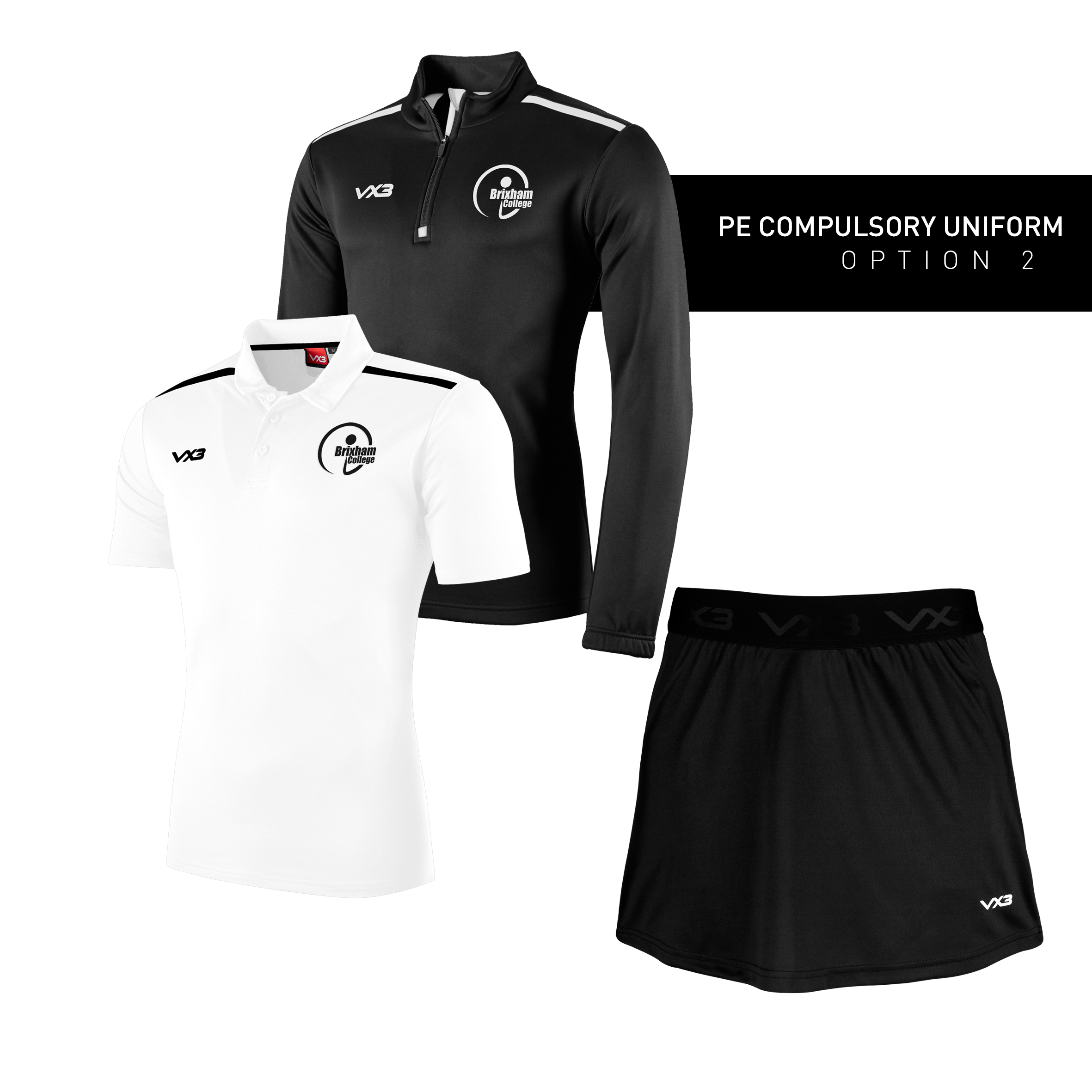Brixham College PE Compulsory Uniform - Option 2 *YOUTH*