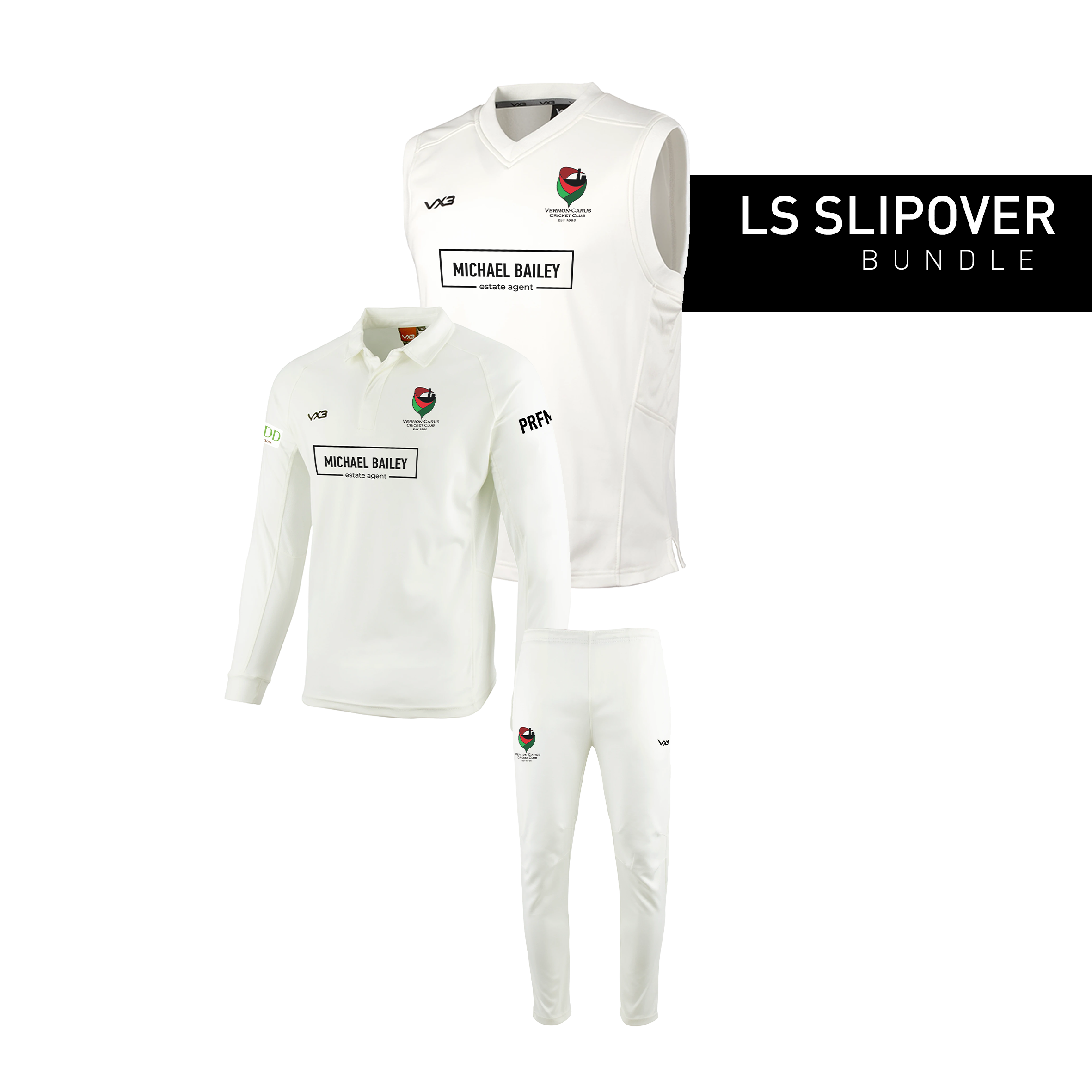 Vernon-Carus Cricket Club LS Slipover Bundle