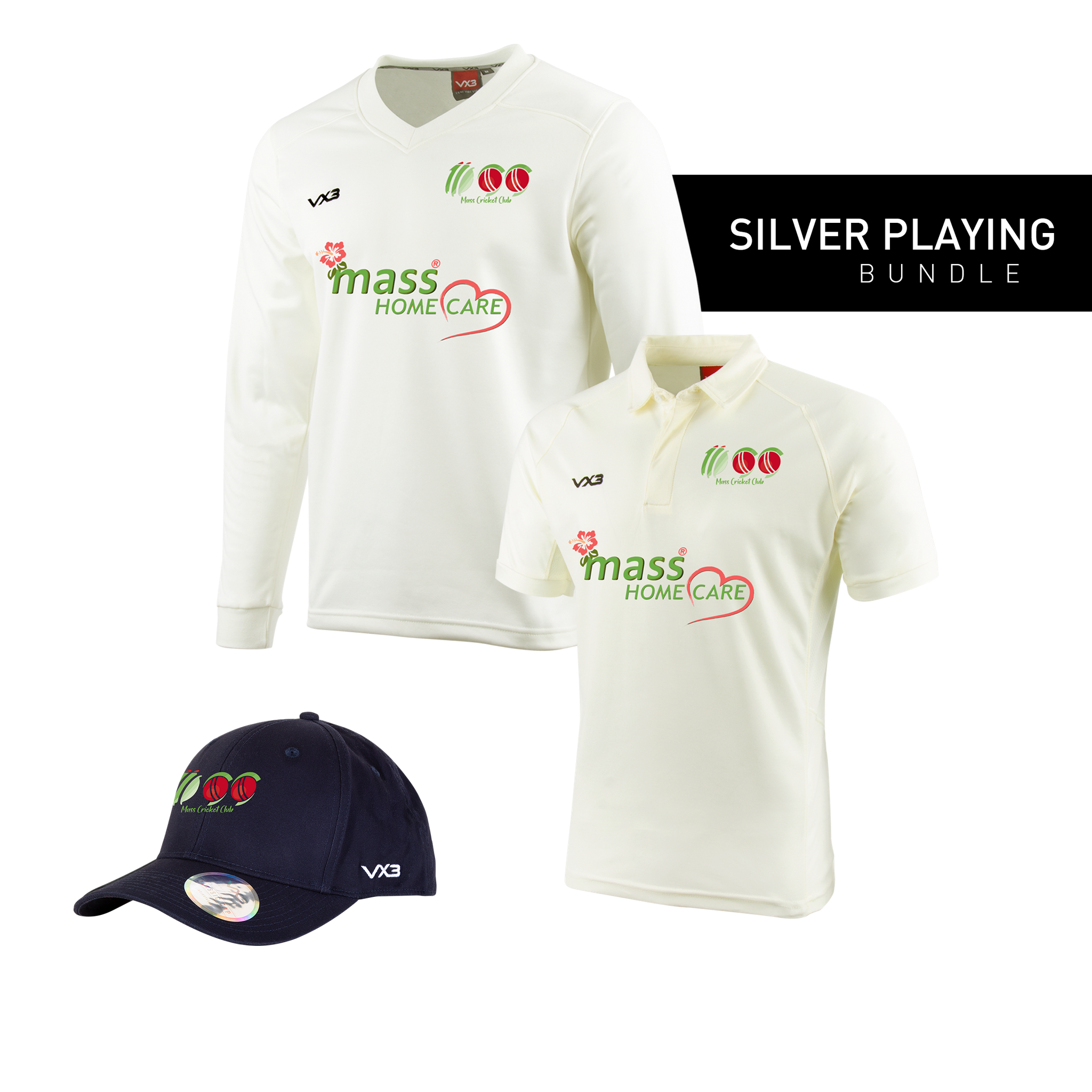 Mass Cricket Club Silver Playing Bundle