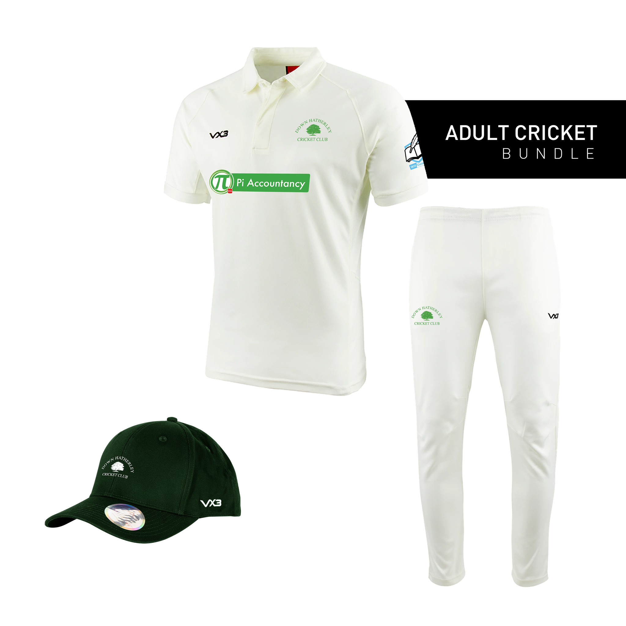 Down Hatherley Cricket Club Adult Whites Bundle