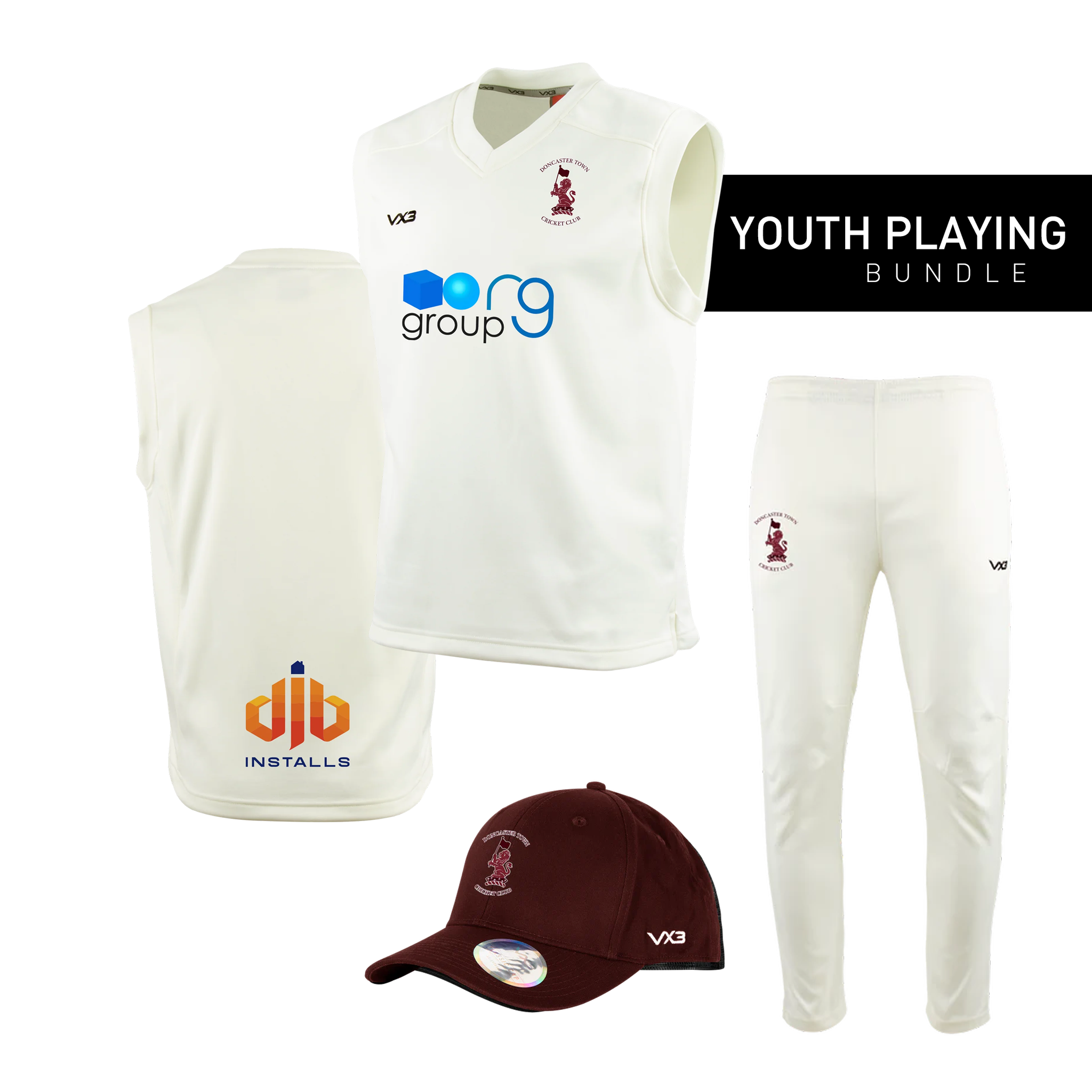 Doncaster Town Cricket Club Youth Playing Bundle