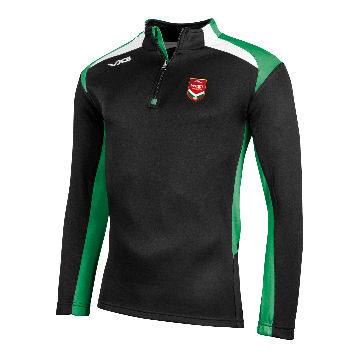 West Wales Rugby League Novus Half Zip Sweat VX3