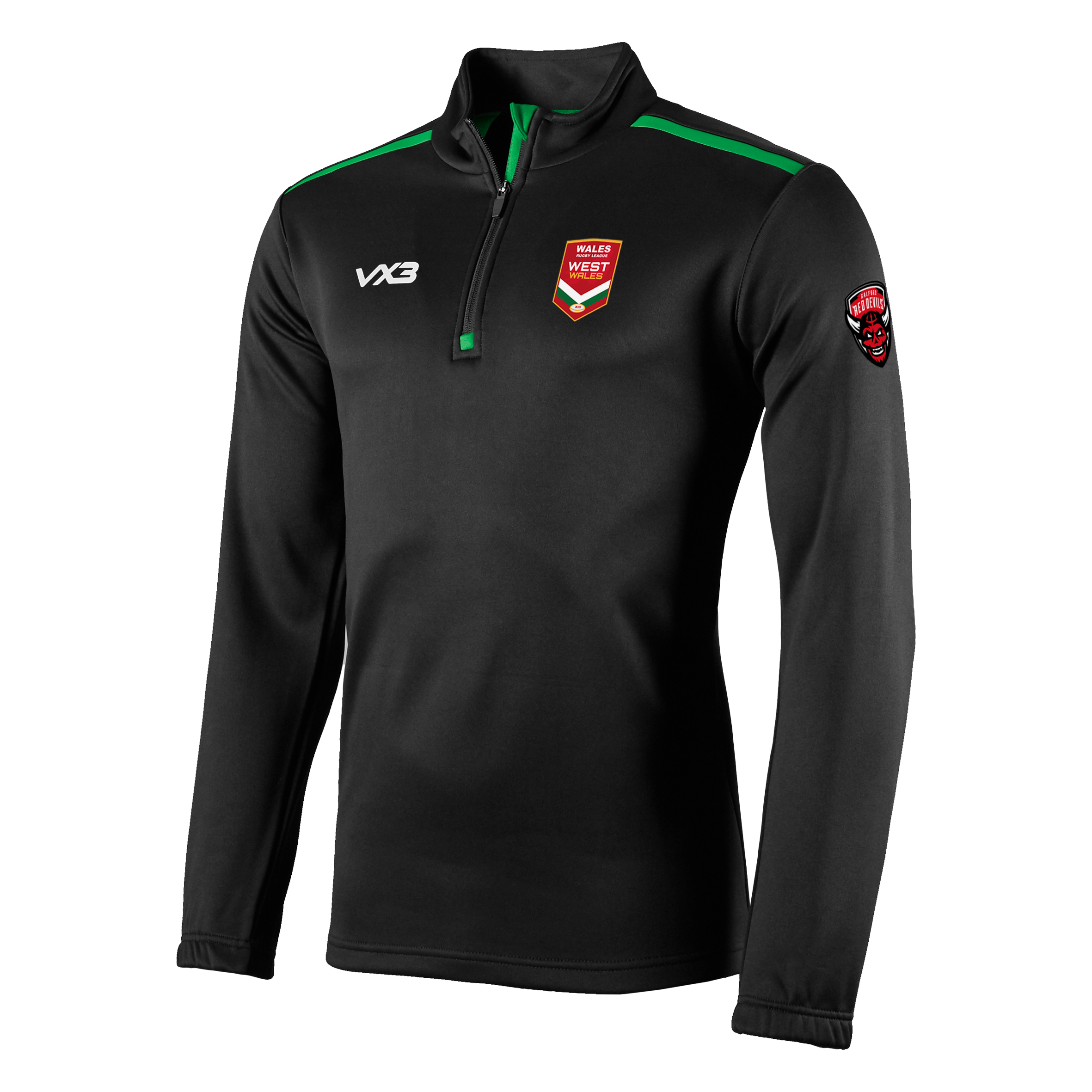 West Wales Rugby League Fortis Half Zip Sweat