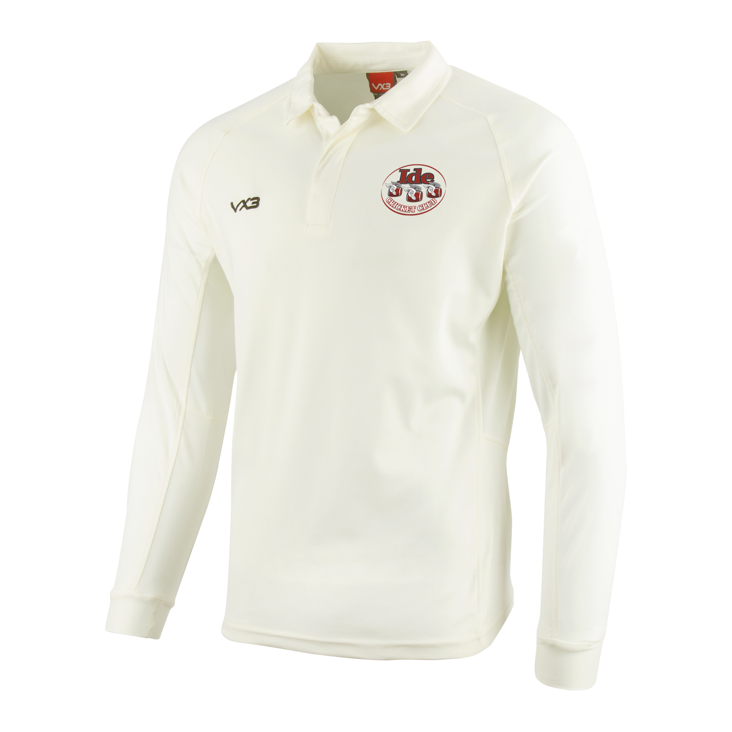 Ide Cricket Club Whites Long Sleeve Shirt