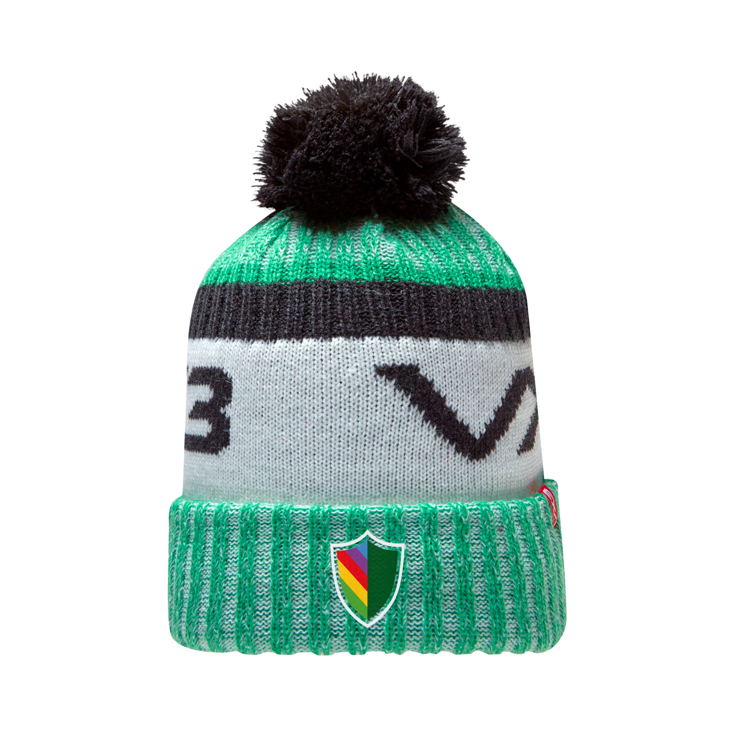 Ringwood Sixth Form Marl Bobble Hat Emerald