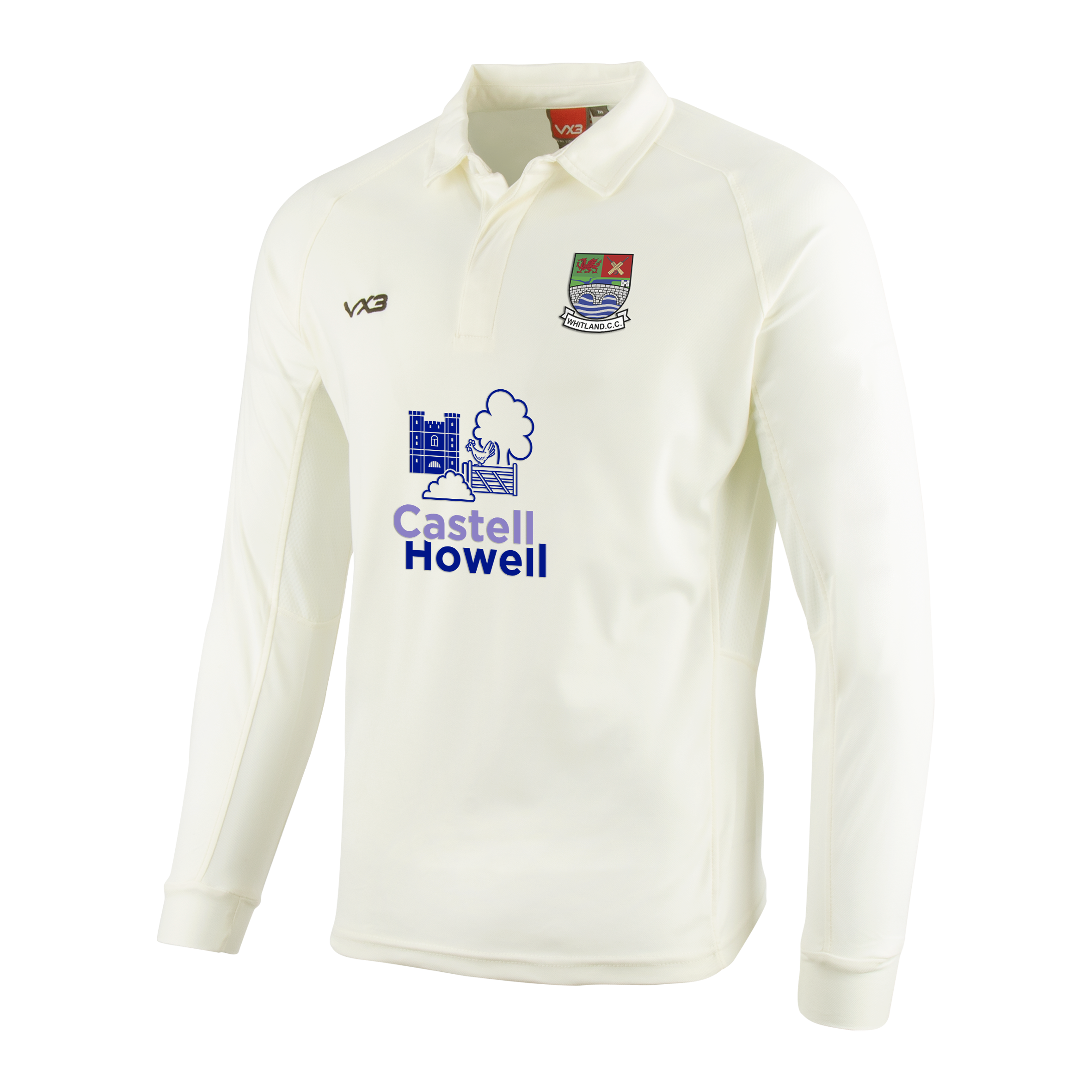 Whitland Cricket Club Whites L/S Shirt