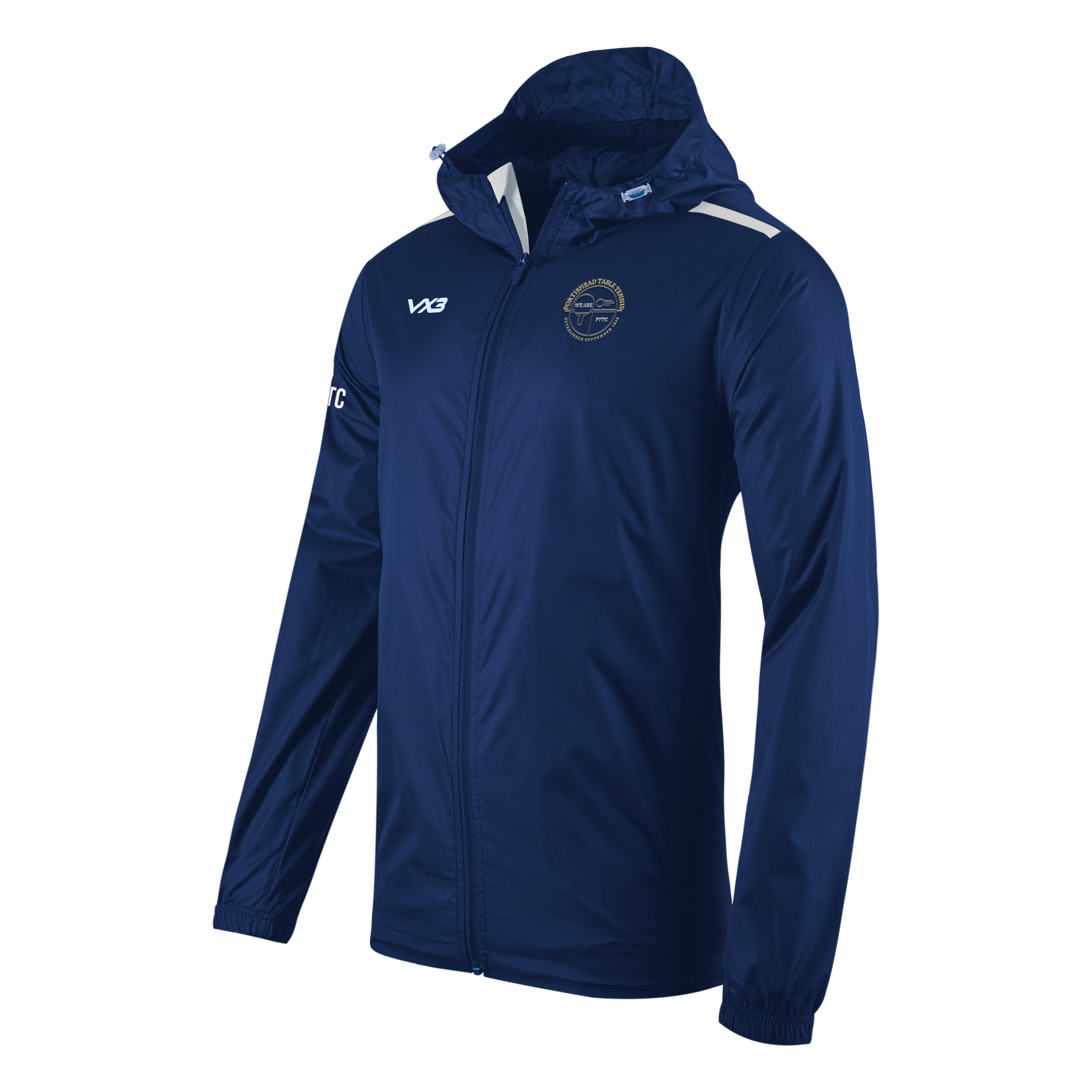 Portishead Table Tennis Club Youth Fortis Full Zip Rain Jacket