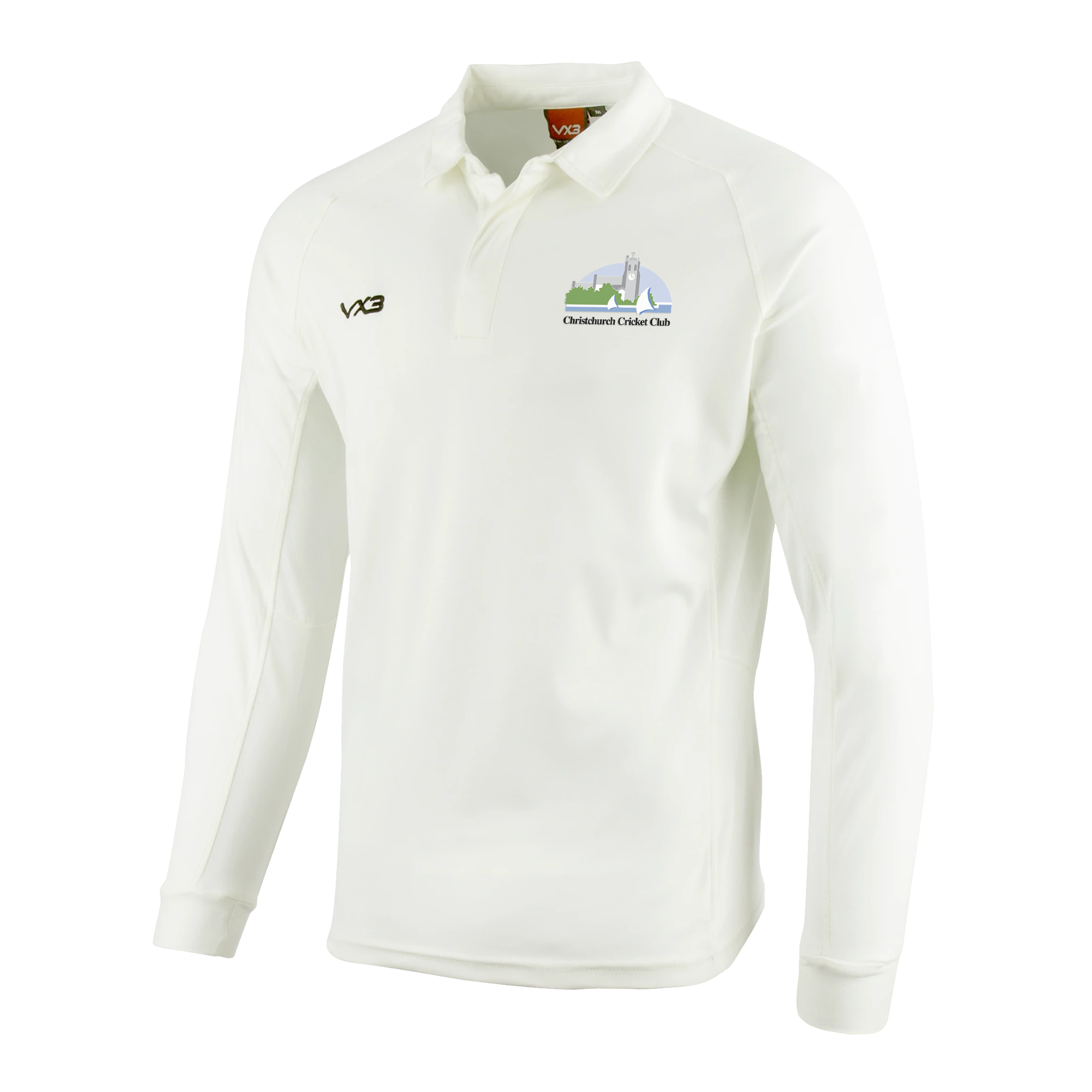 Christchurch Cricket Club Whites L/S Shirt