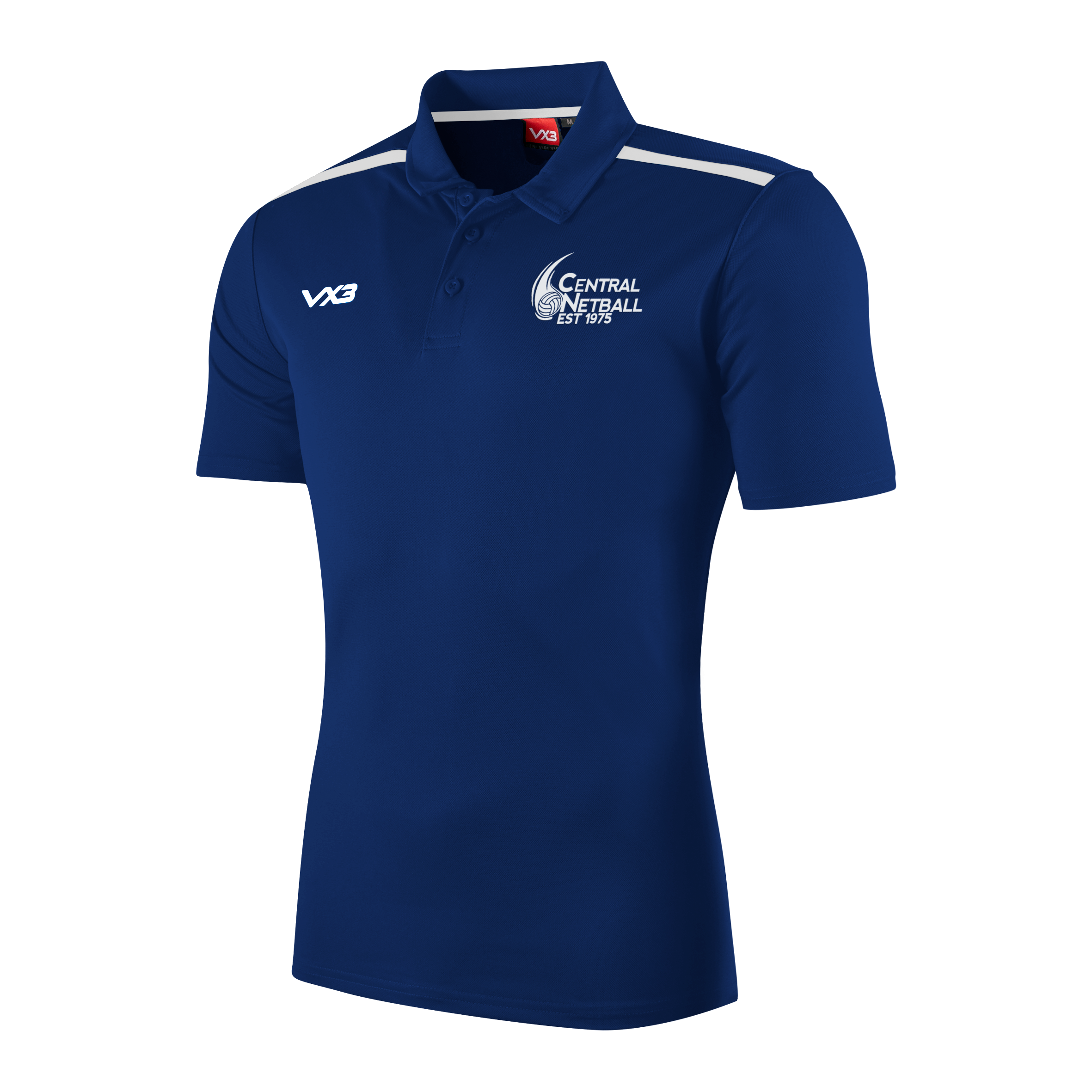 Central Netball Club Fortis Youth Polo Navy