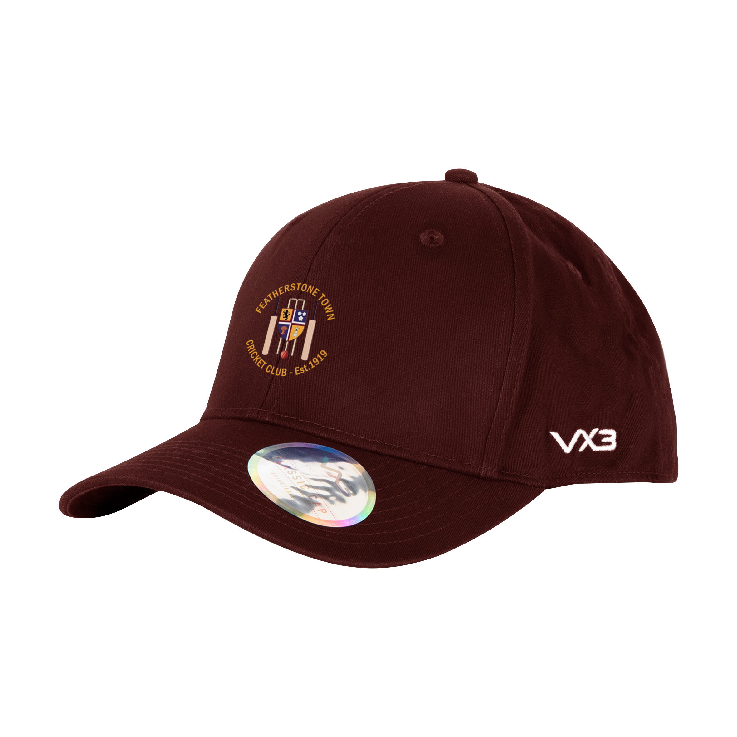 Featherstone Town Cricket Club Classic Cap Maroon