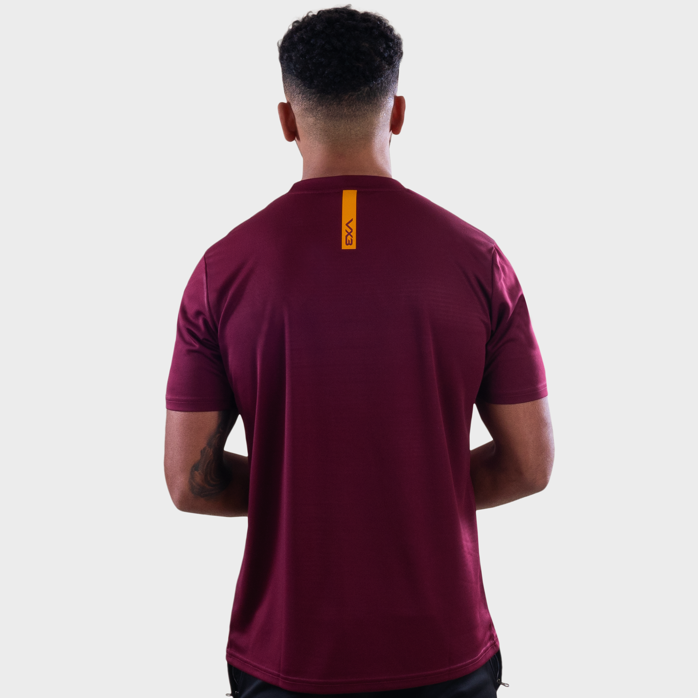 Fortis Tee Maroon/Amber