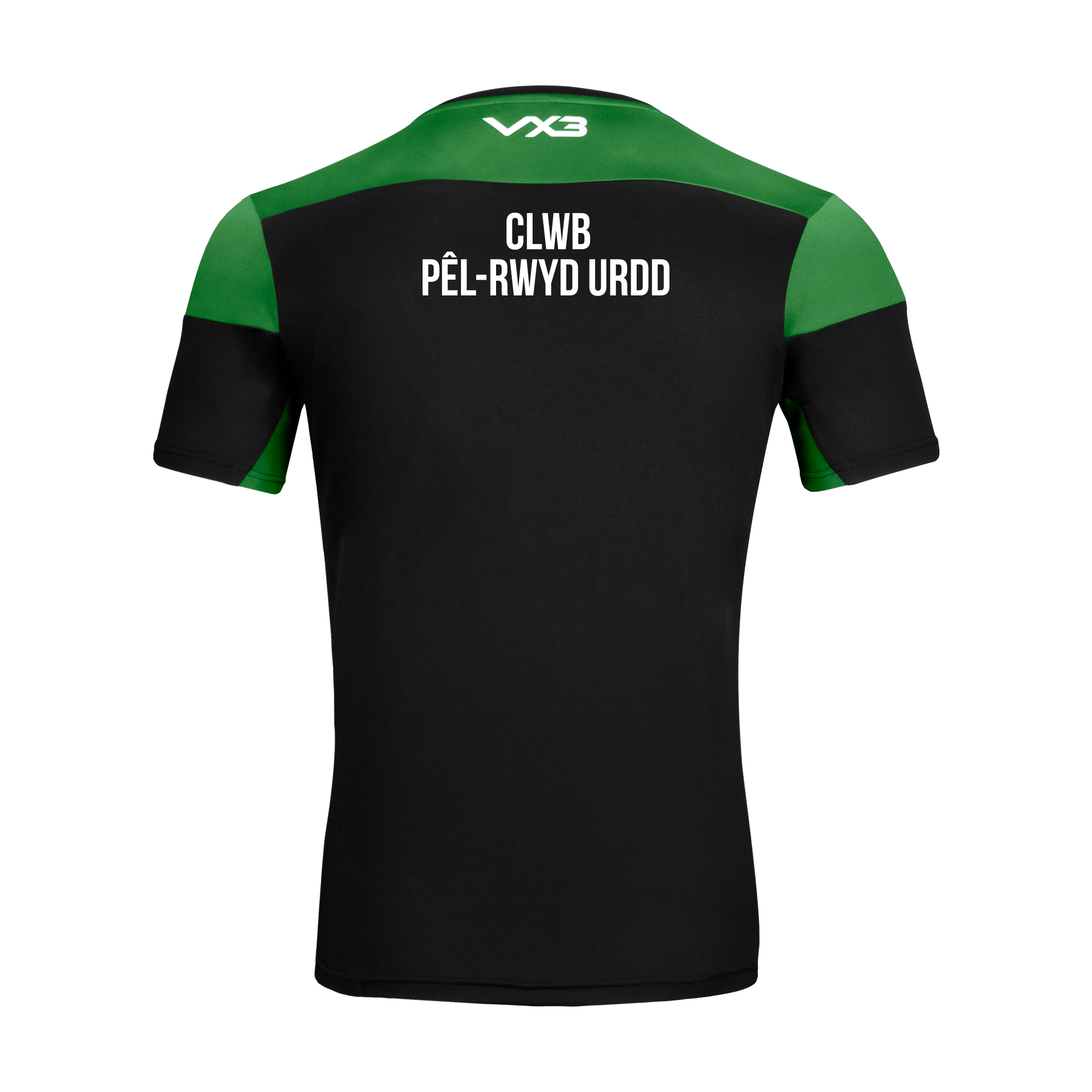Clwb Pêl-Rwyd Urdd Opus Tee Youth - Black Emerald