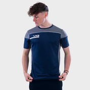 Opus Tee - Navy Grey White