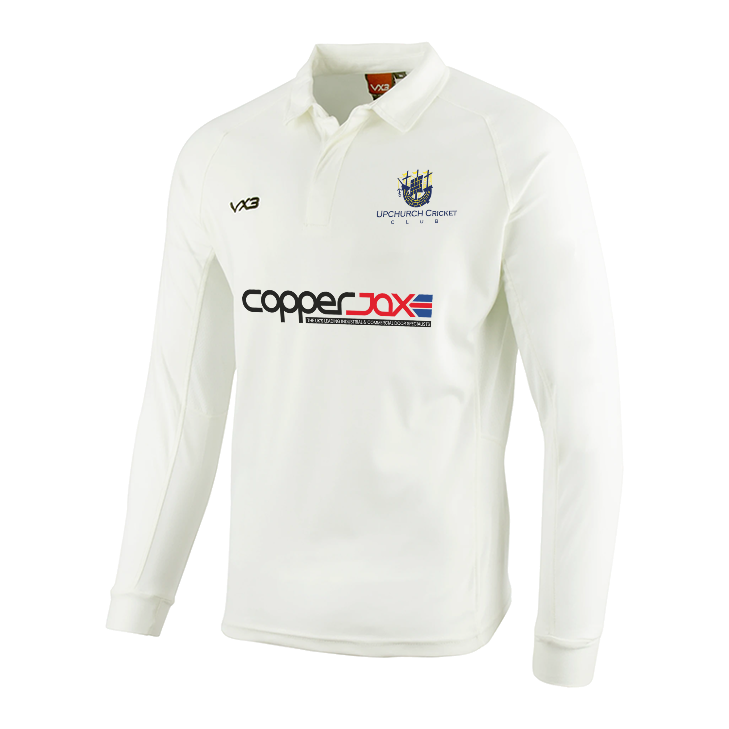 Upchurch Cricket Club Whites Youth L/S Shirt