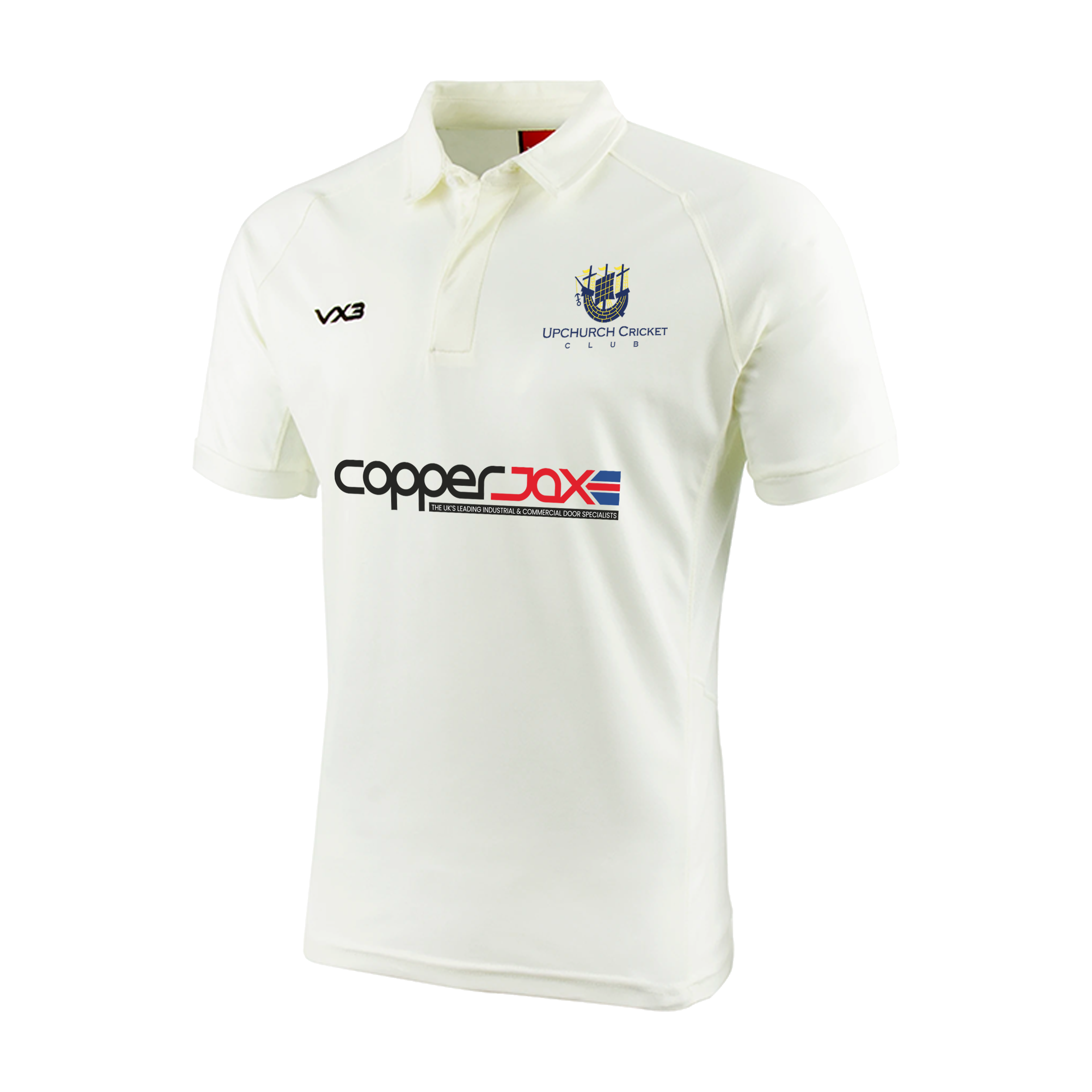 Upchurch Cricket Club Whites Youth S/S Shirt