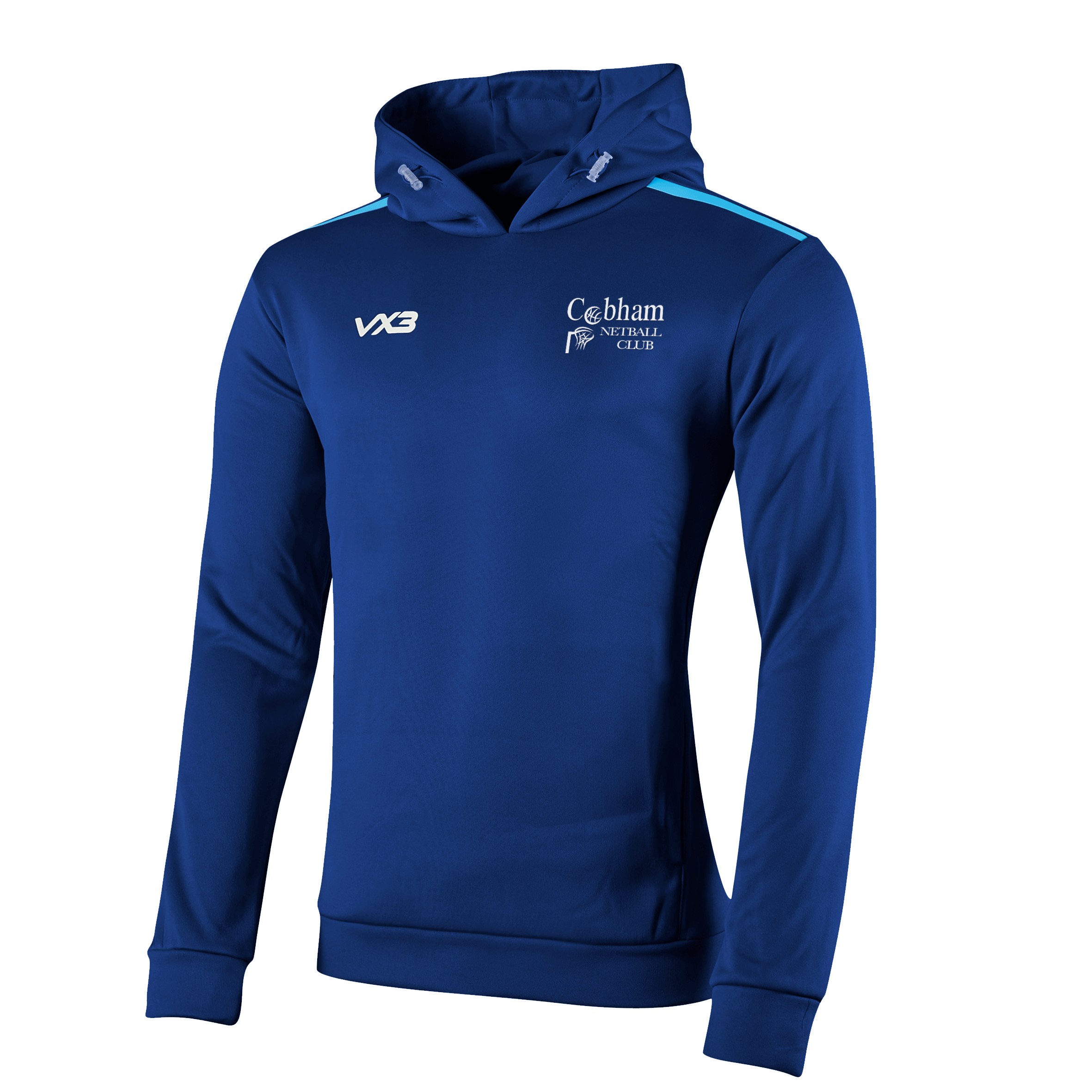 Cobham Netball Club Fortis Hoodie Navy/Sky