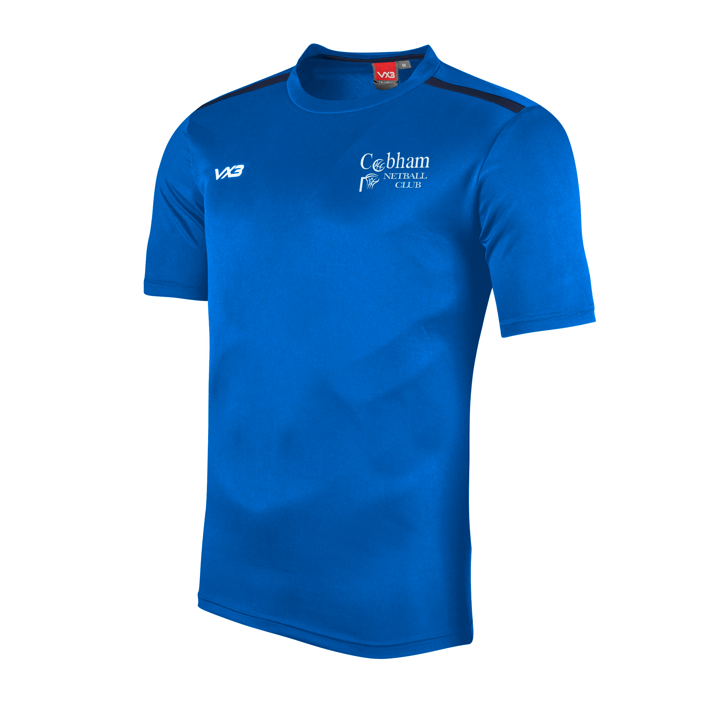 Cobham Netball Club Fortis Tee Royal/Navy