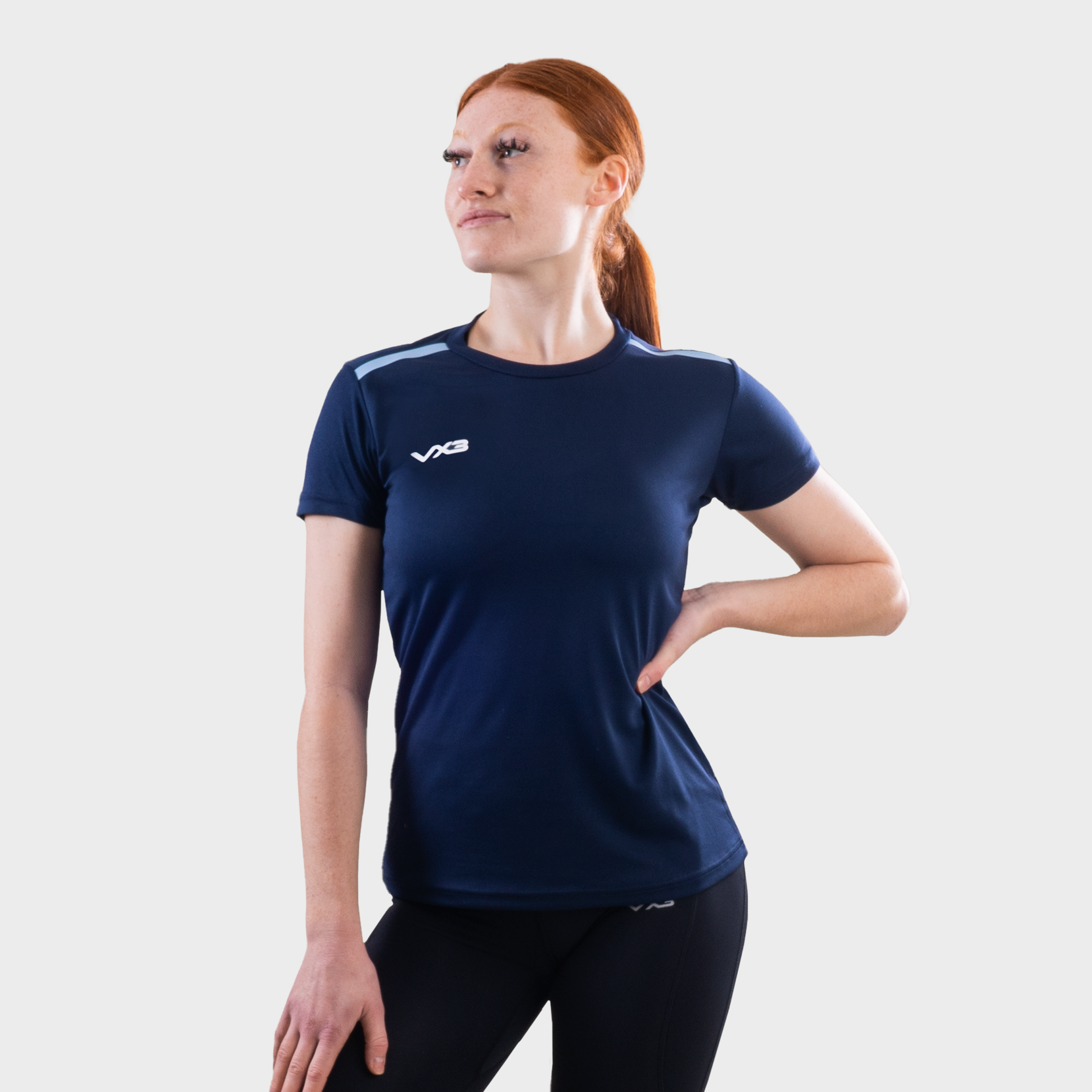 Fortis Ladies Tee Navy/Sky