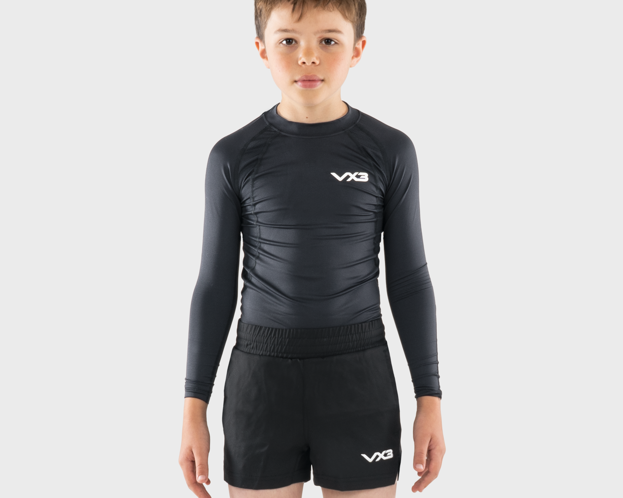 VX3 Primus Youth Baselayer Black Front View