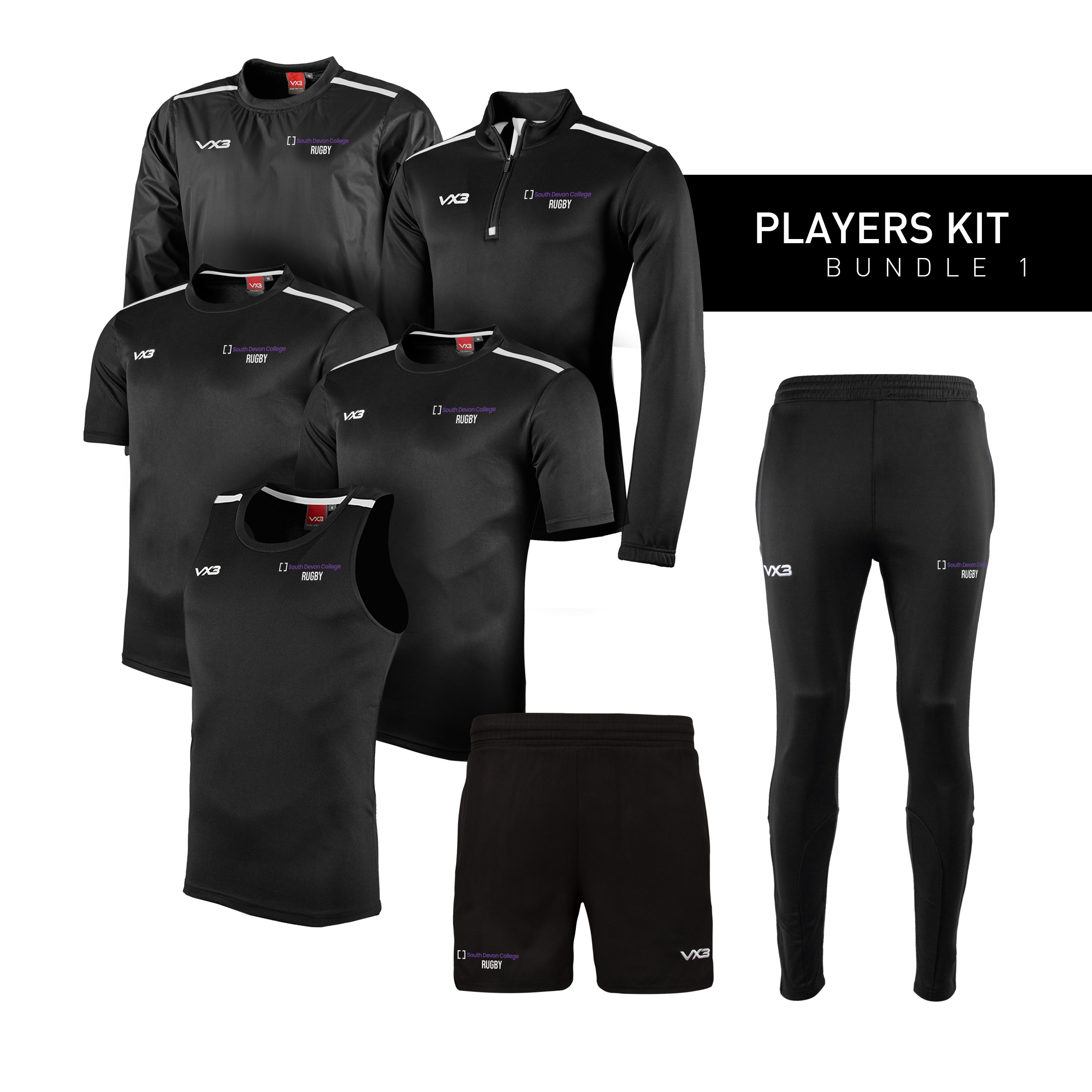 South Devon College - Rugby Programme Players Kit Bundle 1