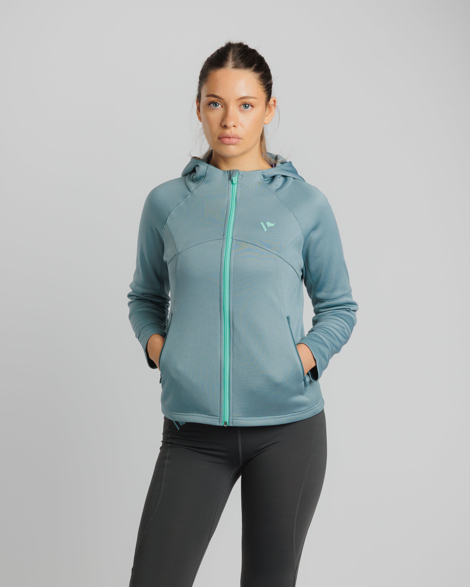 Reykjavik Women's Full-Zip Hoodie - Chalk Green