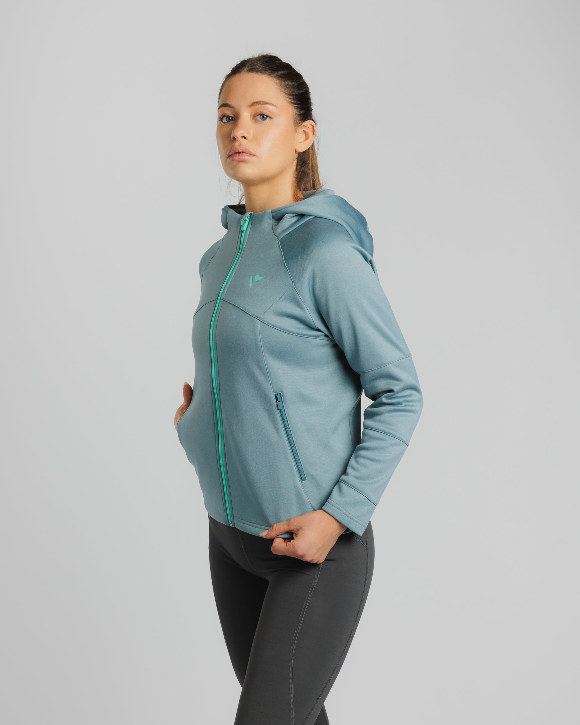 Reykjavik Women's Full-Zip Hoodie - Chalk Green