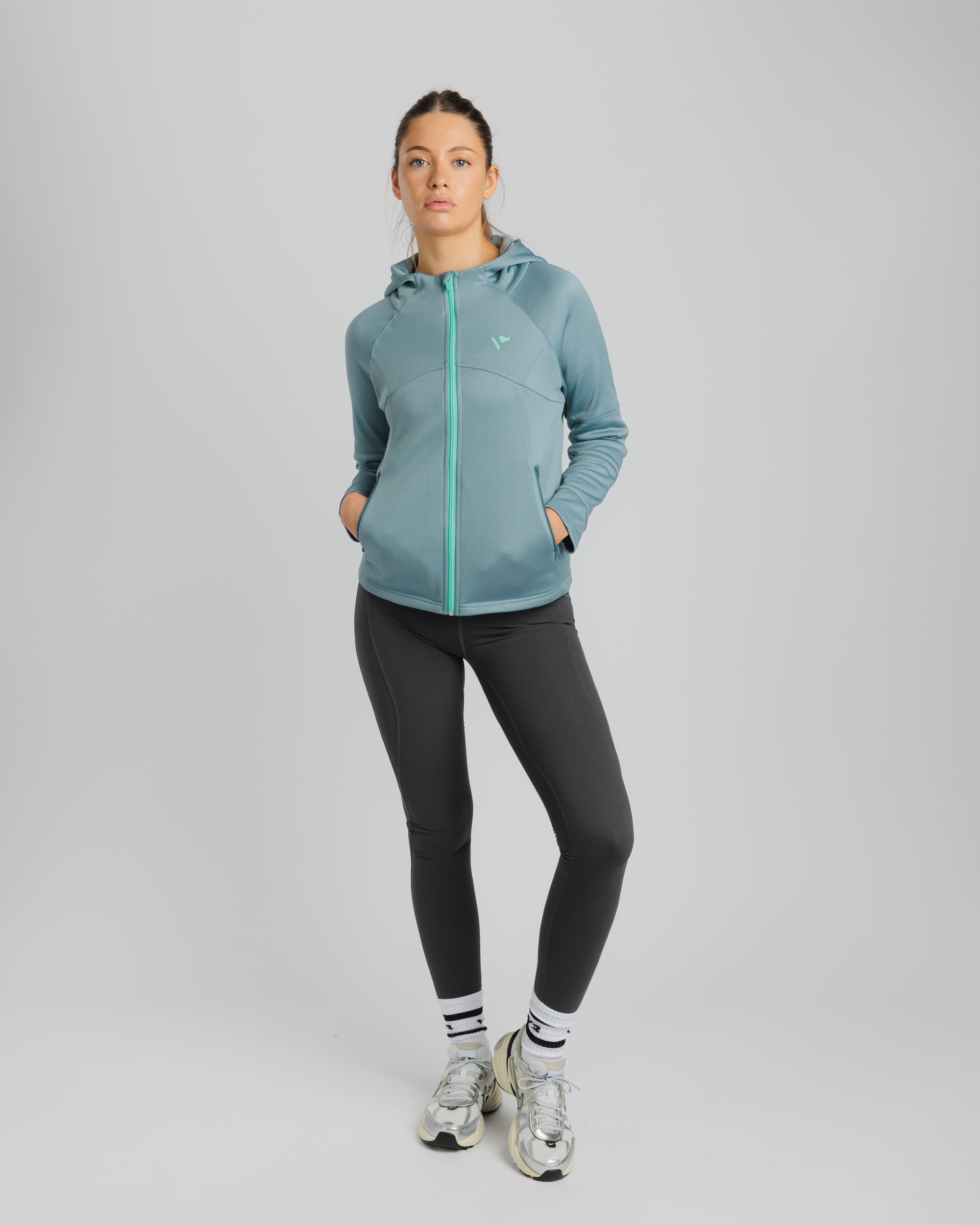 Reykjavik Women's Full-Zip Hoodie - Chalk Green