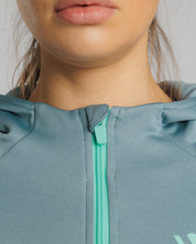Reykjavik Women's Full-Zip Hoodie - Chalk Green