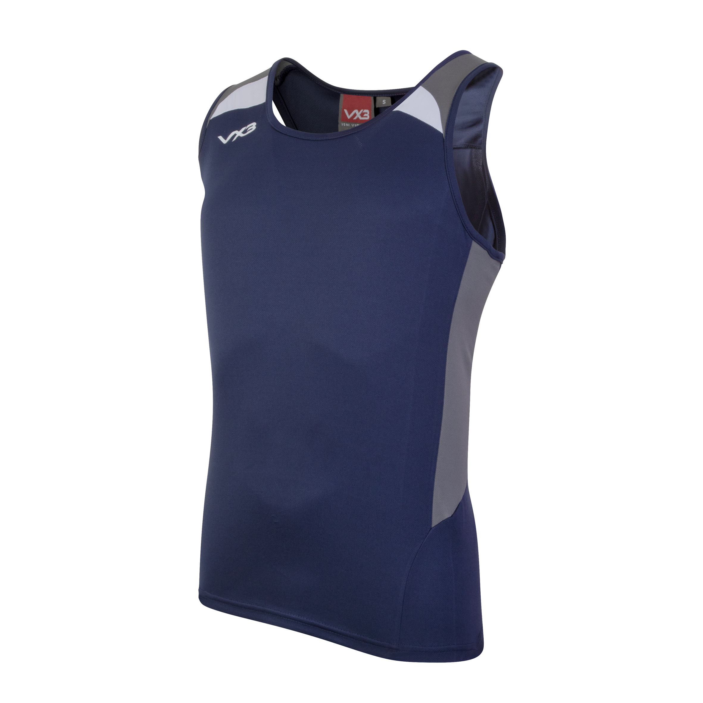 Novus Racerback Vest Womens  Navy/Dark-Grey/White
