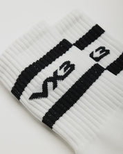 Logo Crew Sock White