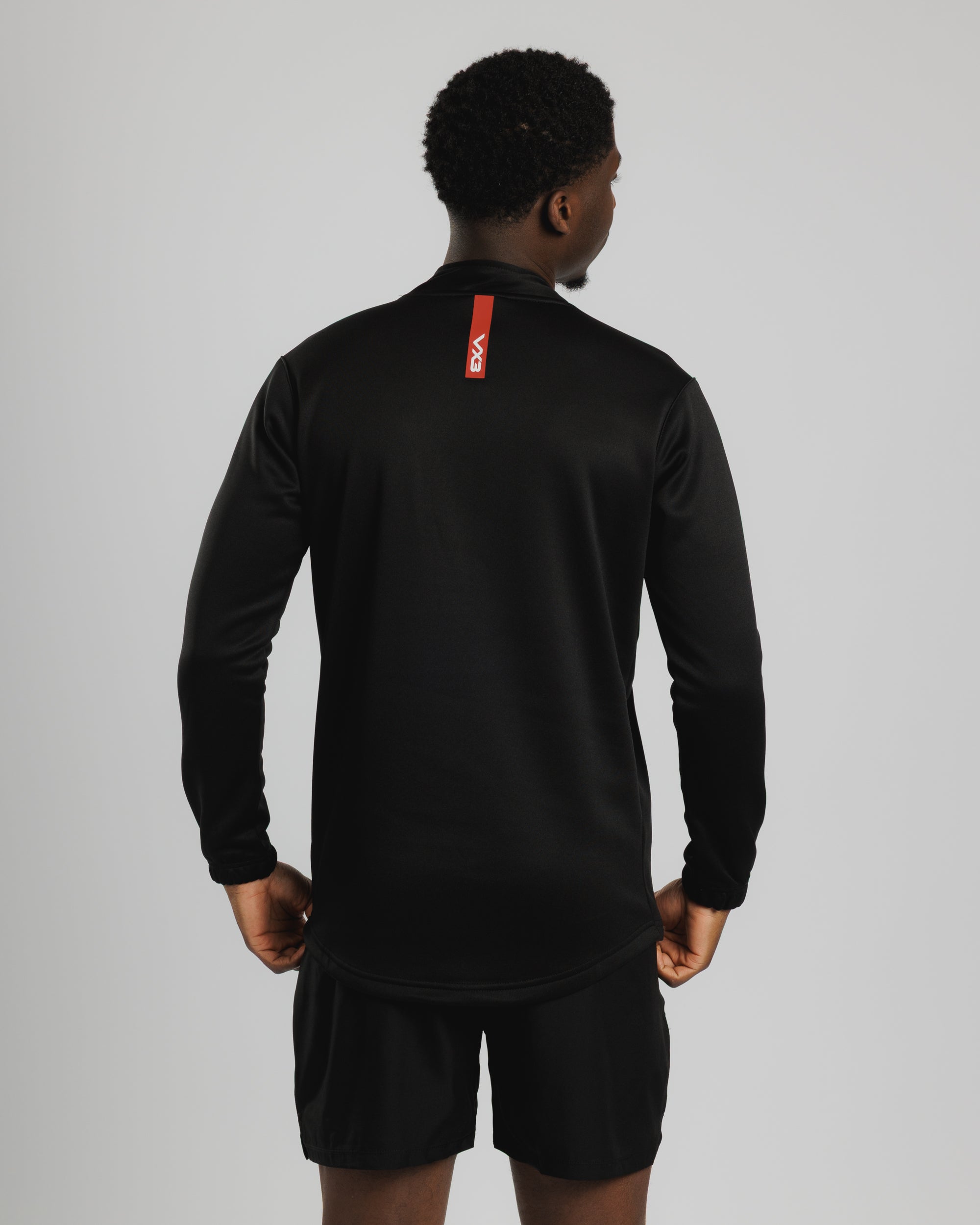 Fortis Quarter Zip Sweat Black/Red