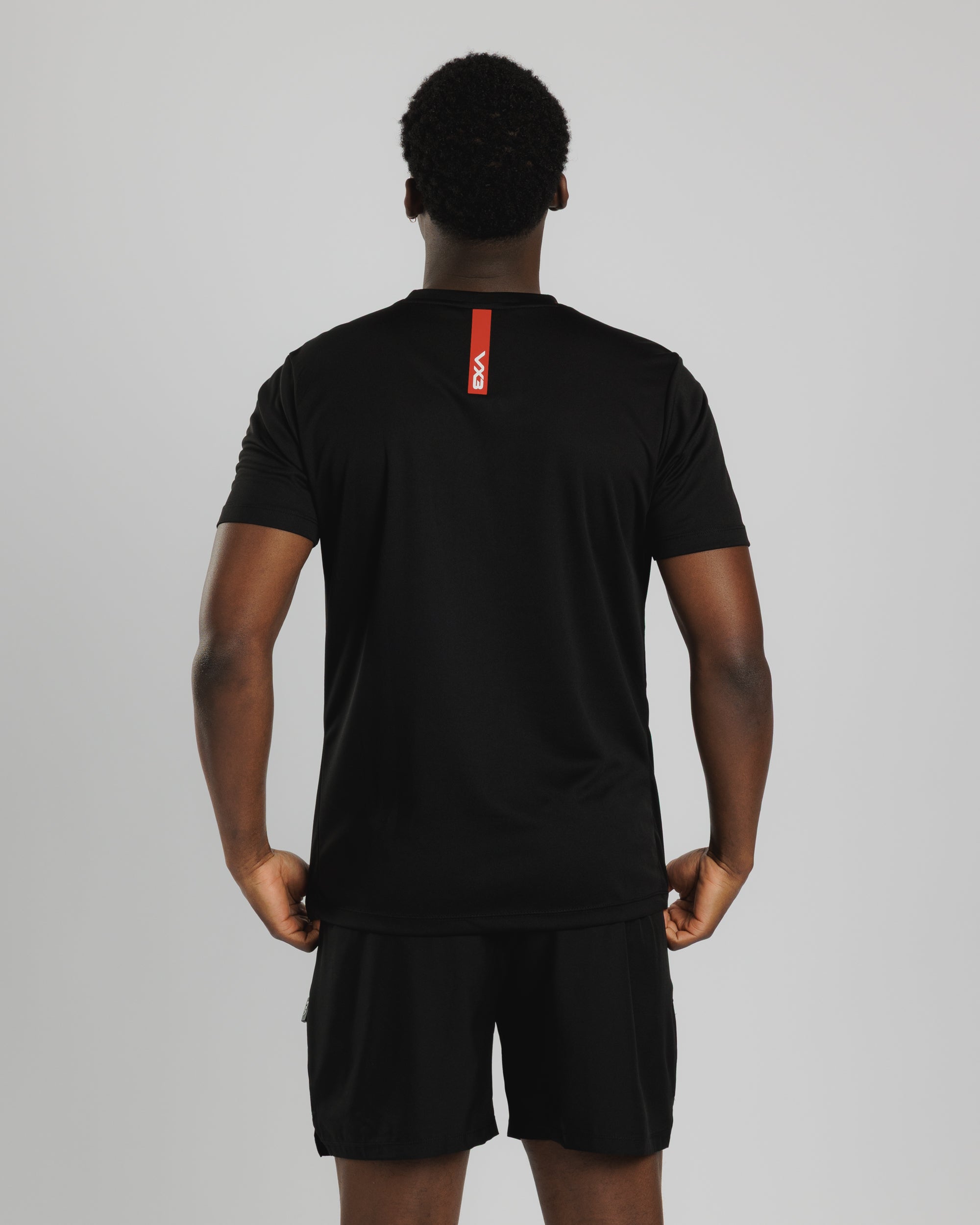 Fortis Tee Black/Red