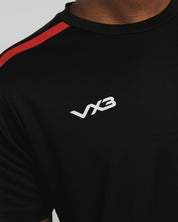 Fortis Tee Black/Red
