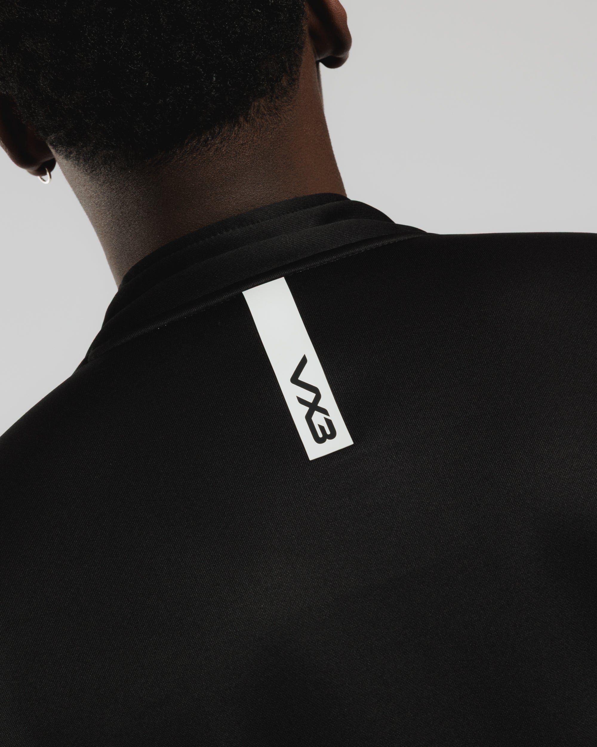 Fortis Quarter Zip Sweat Black/White